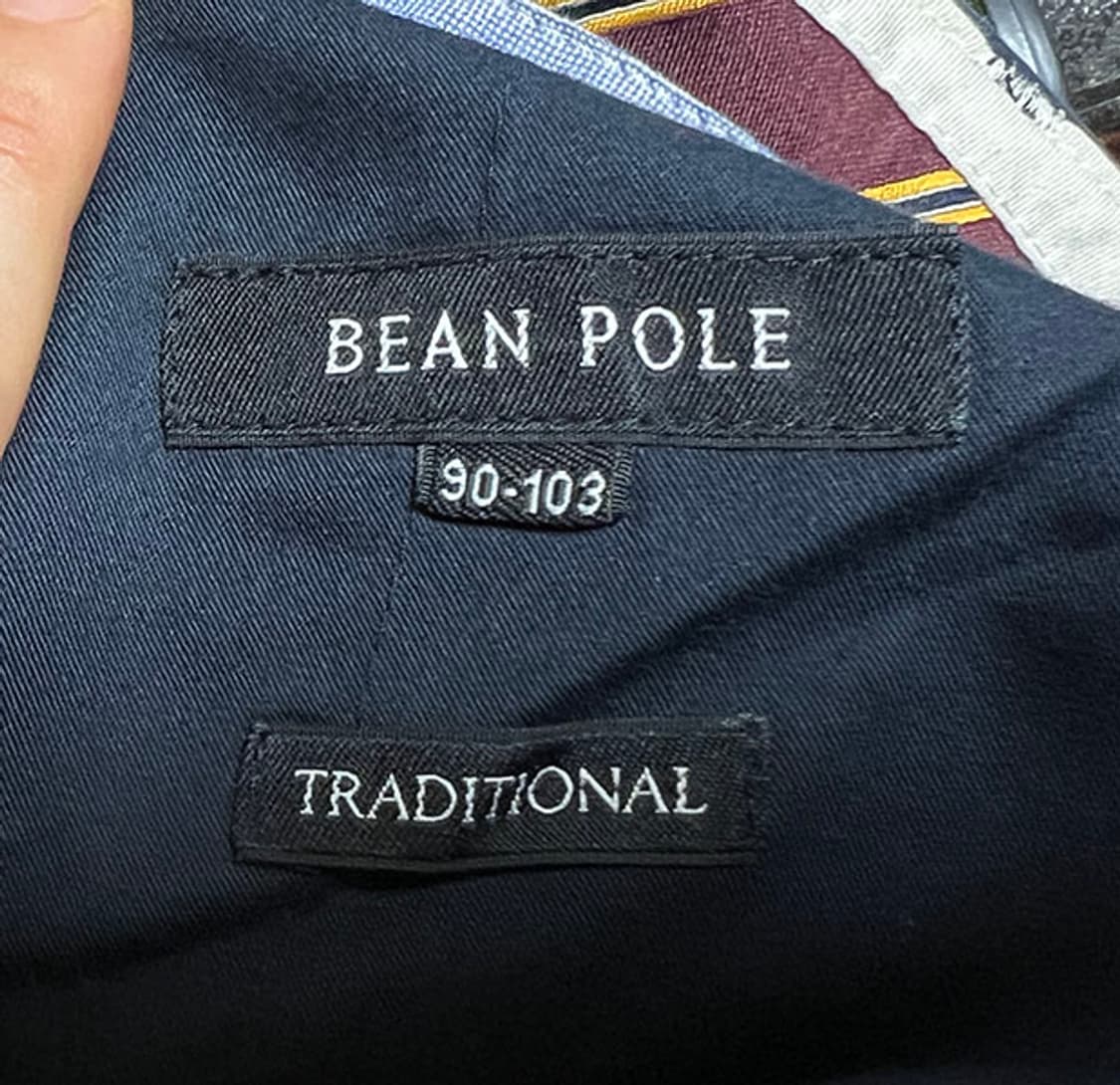 BEANPOLE 빈폴 남자 클래식 원턱 치노팬츠 네이비 여름용 XL 34 상품이미지4