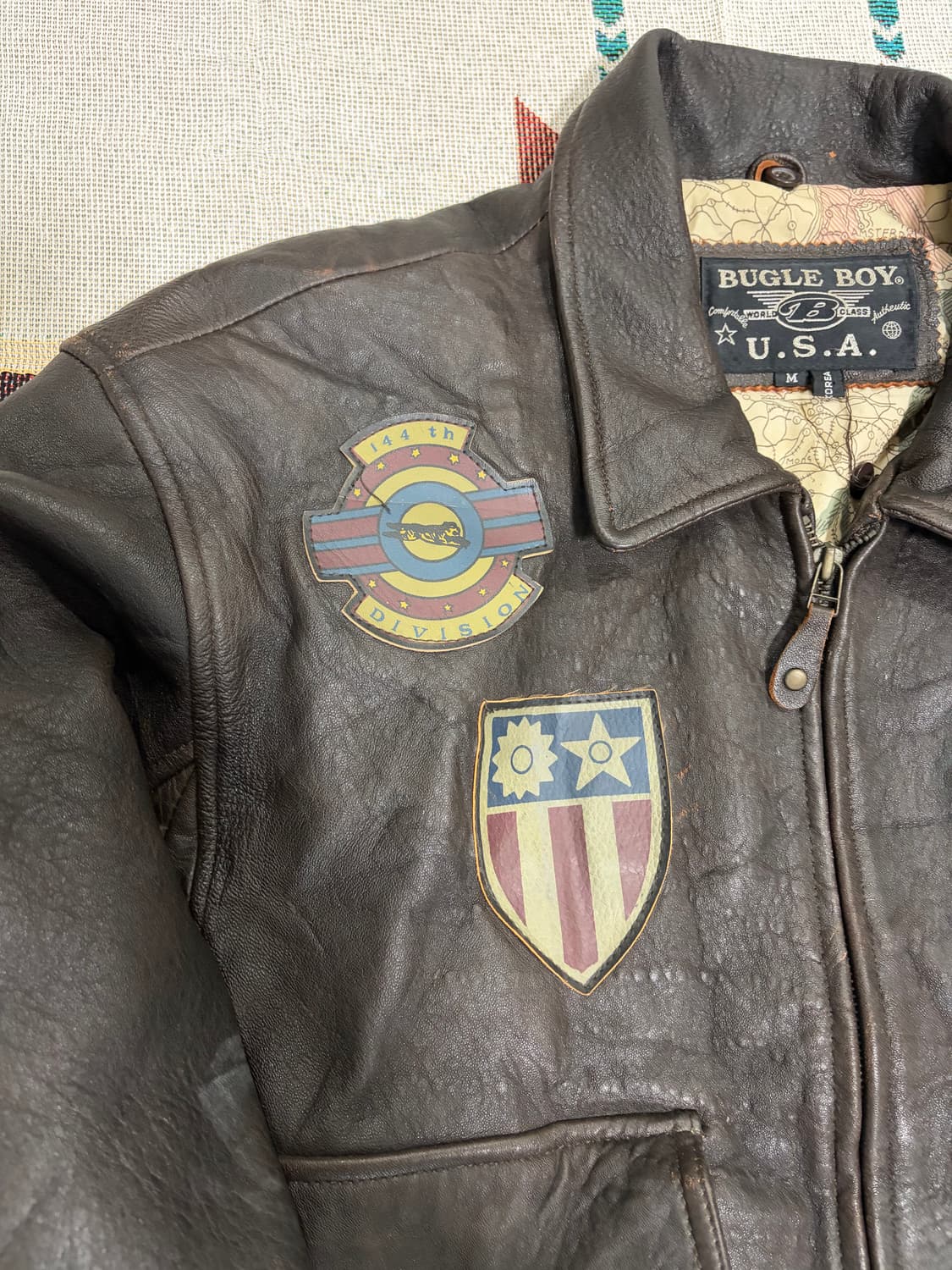 80~90s 버글보이 A2 레더자켓 /bugleboy airjacket 상품이미지8