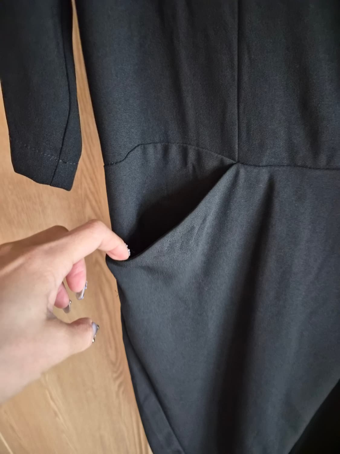 ASOS 블랙 점프수트 상품이미지5