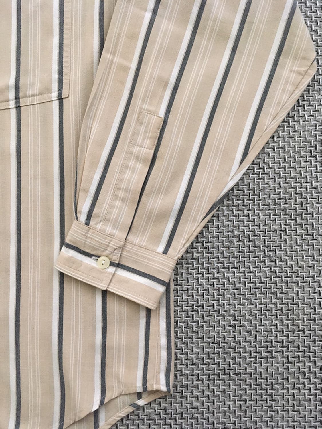 90s vtg Silver-label bold stripe shirts 상품이미지4