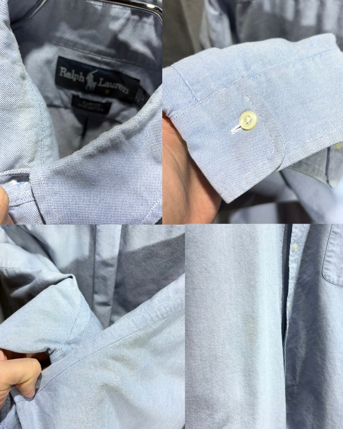 XL 폴로랄프로렌 BLAIRE 원포켓 스카이블루 코튼 셔츠 상품이미지7