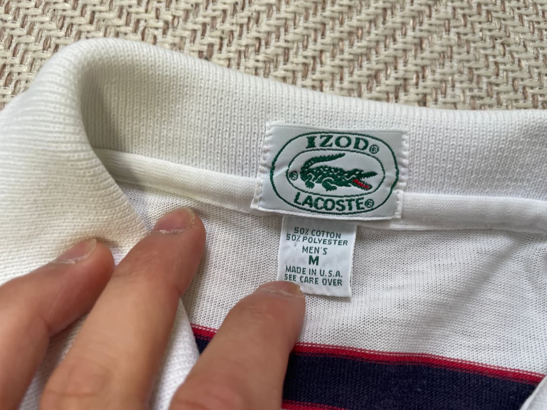 80s usa라코스테 izod lacoste 스트라이프 반팔티  상품이미지4