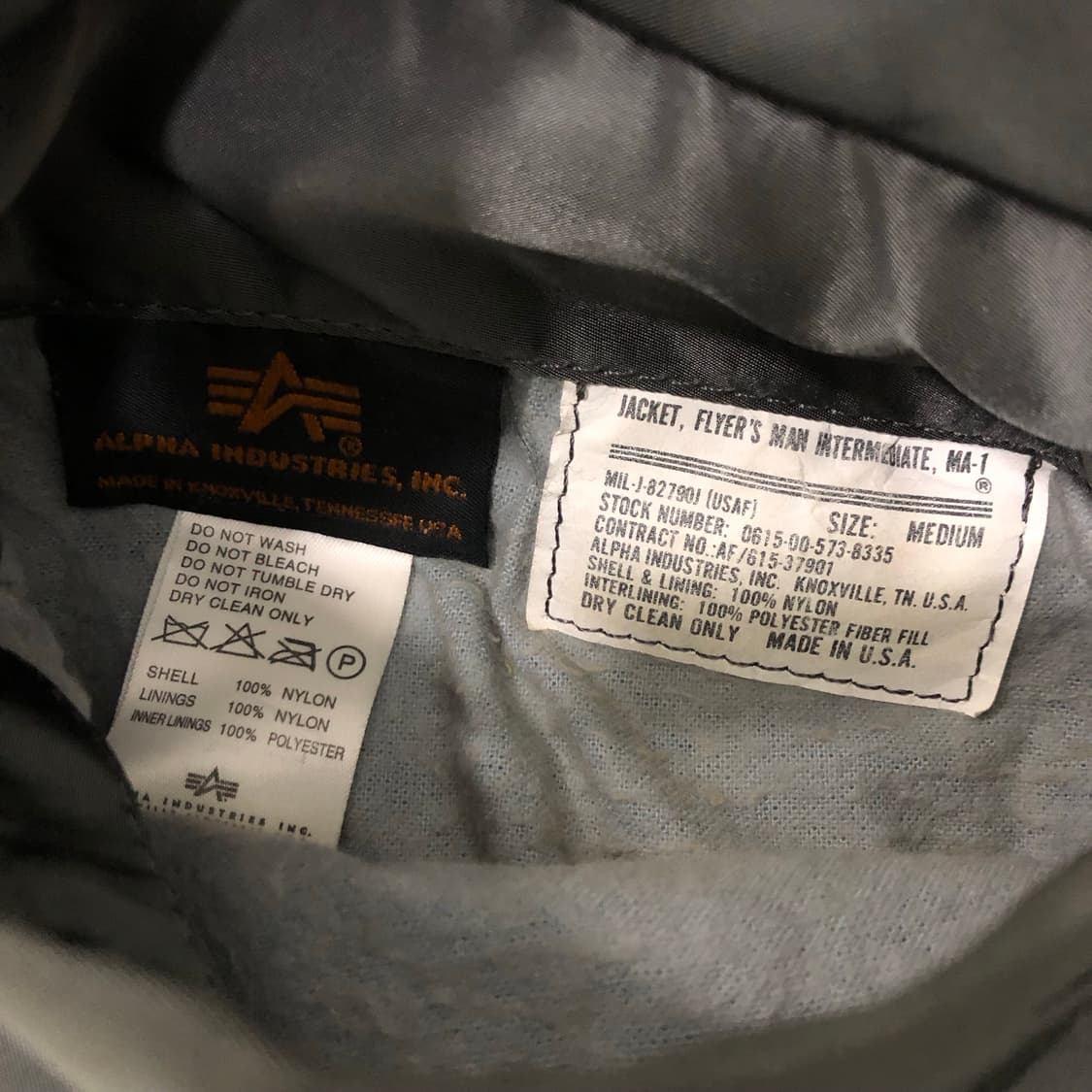 알파인더스트리 ma-1 마원 미국 usa 항공점퍼 자켓 M 상품이미지3