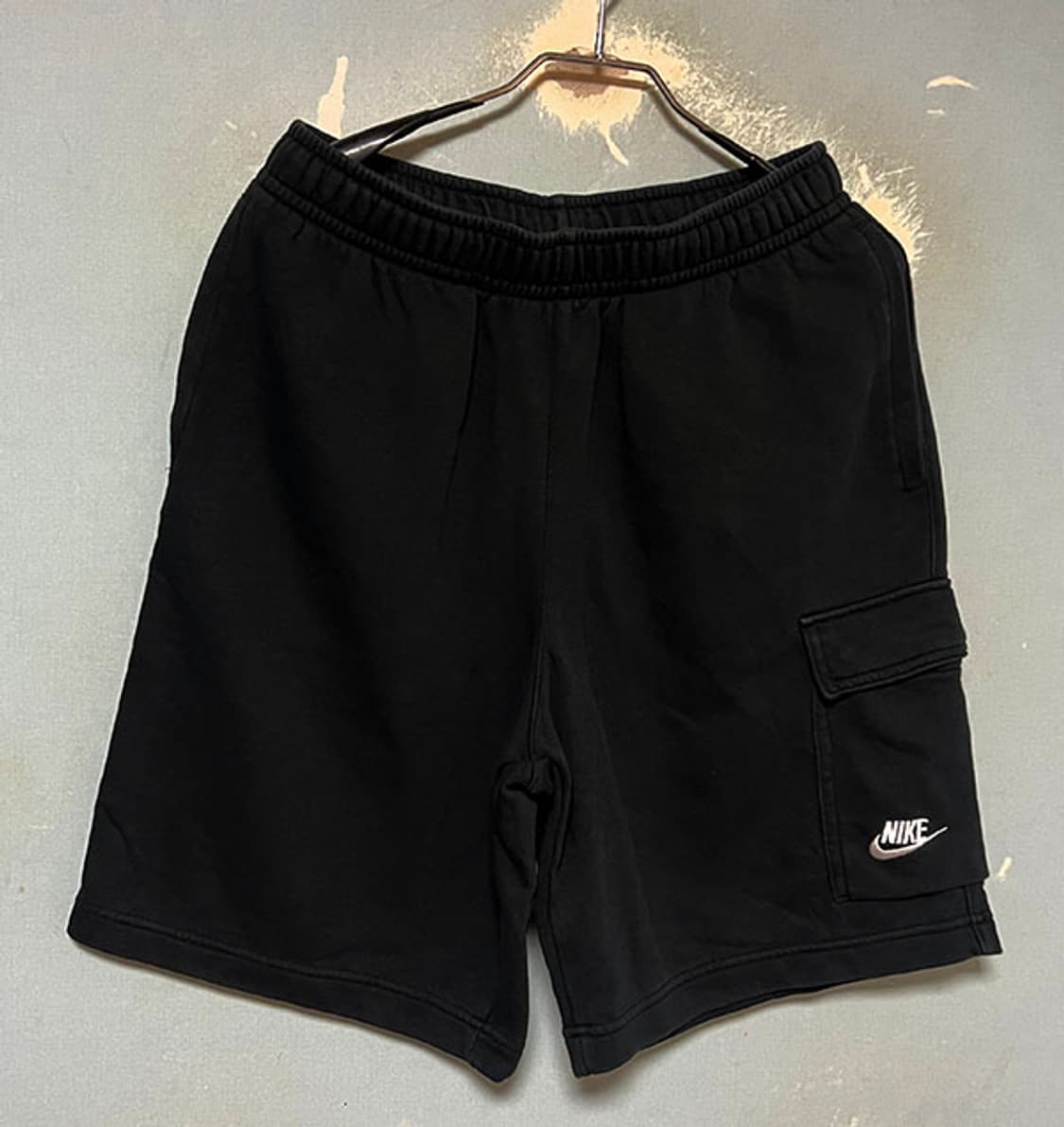 NIKE 나이키 NSW 클럽 프렌치 테리 남자 카고 반바지 블랙 L 32 상품이미지1