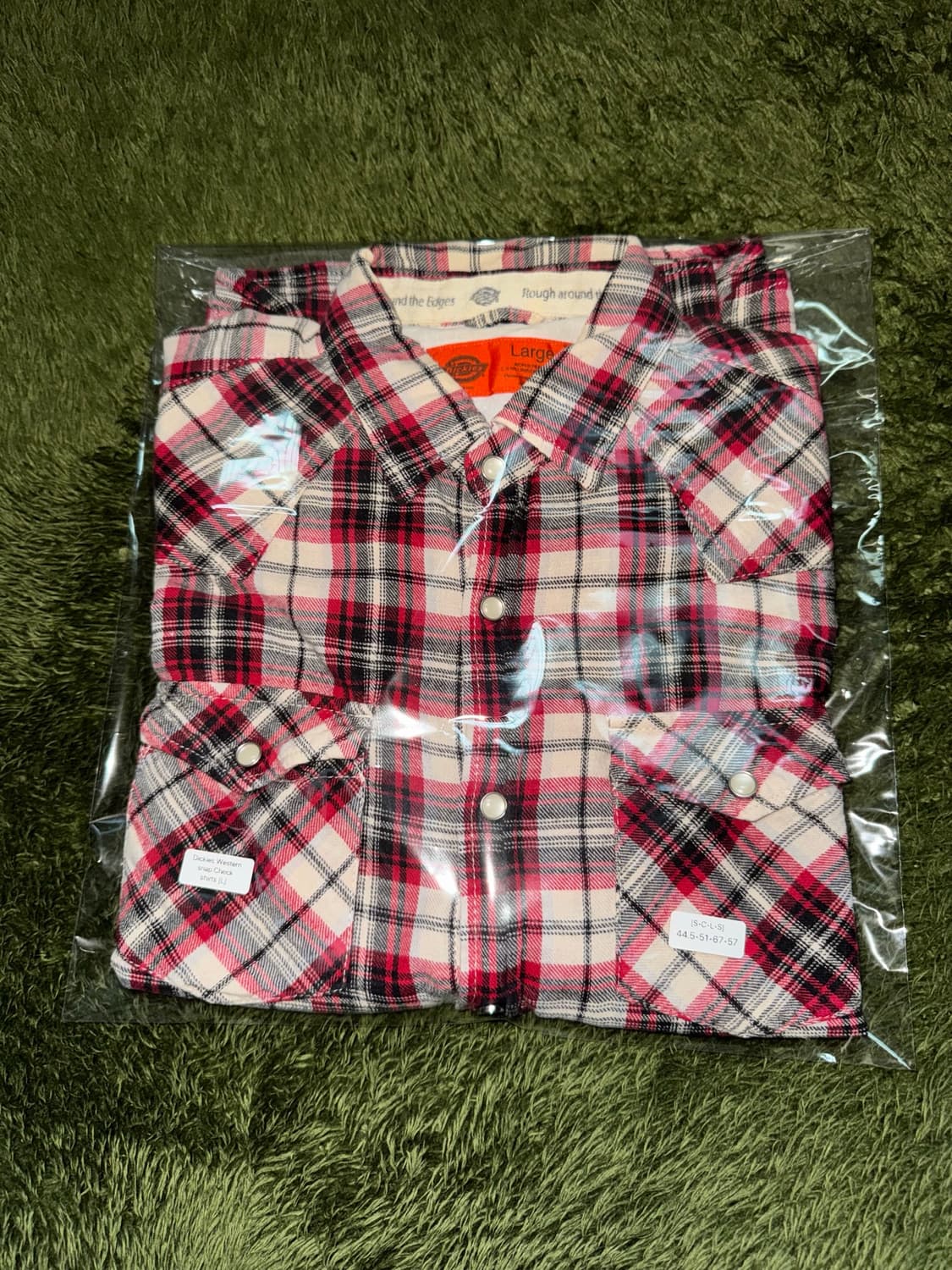 [L] Dickies 디키즈 펄 스냅 웨스턴 체크 셔츠 상품이미지10