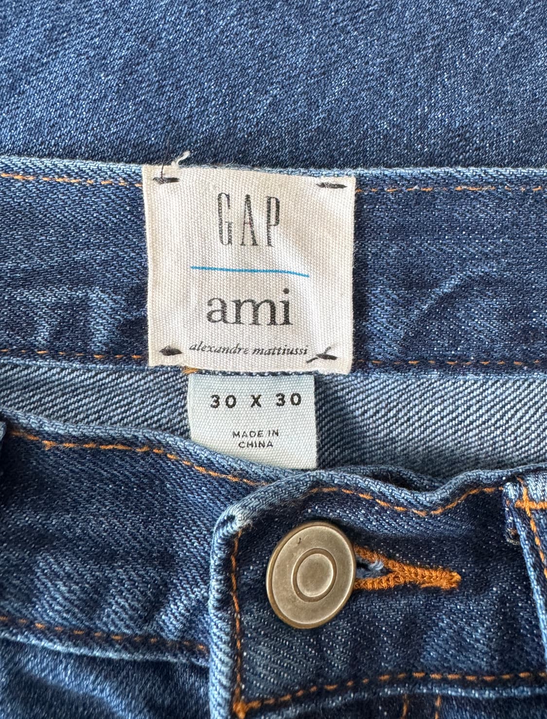 AMI X GAP 아미 X 갭 콜라보 청바지 30X30 상품이미지3