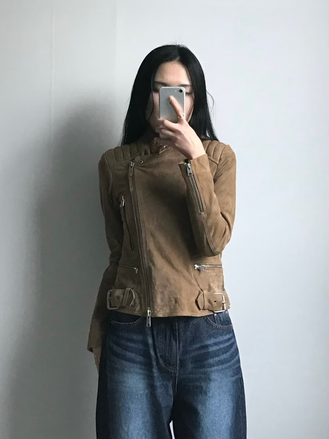 올 세인츠 카멜 스웨이드 트러커 자켓 상품이미지2