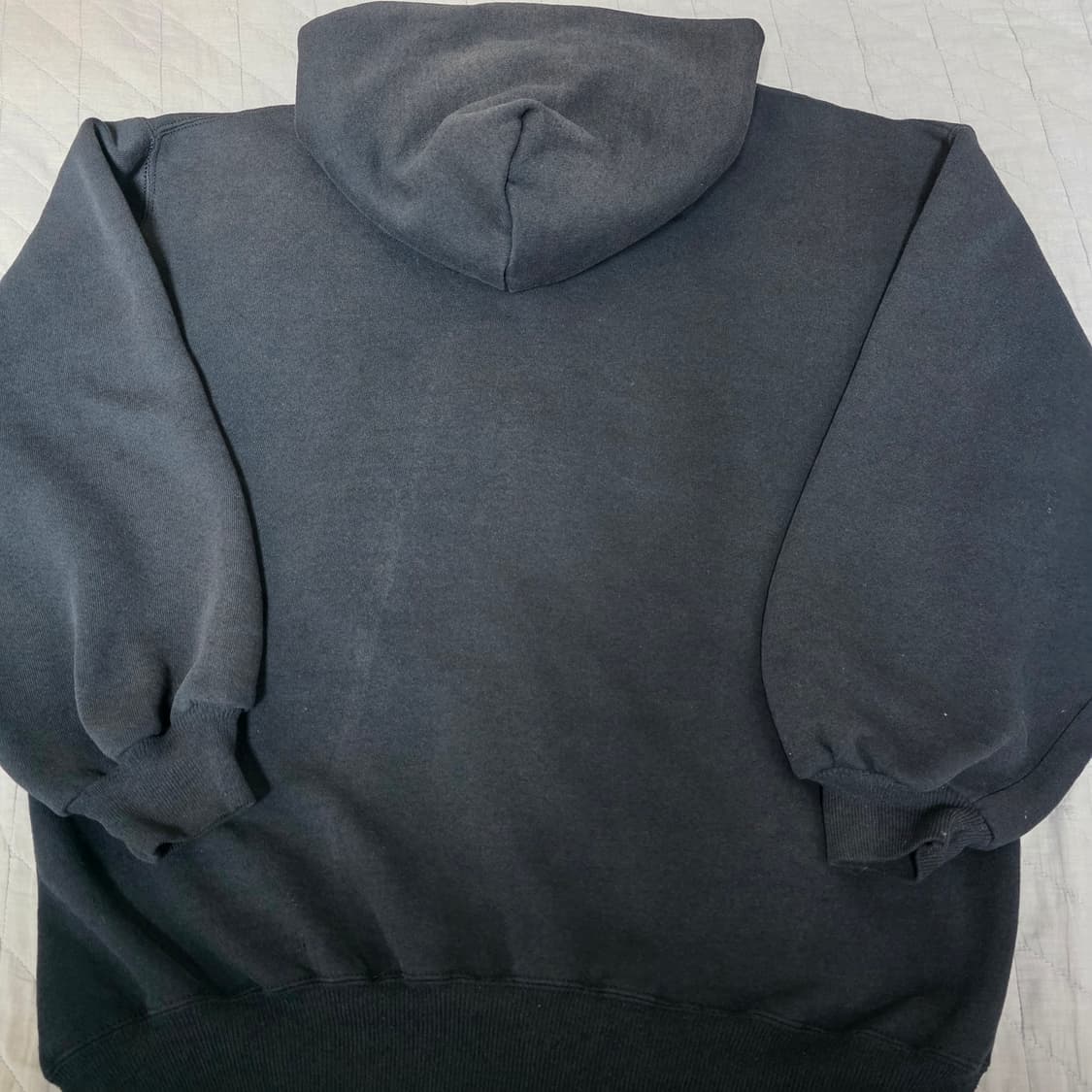 [XL] 90s 빈티지 러셀 애슬레틱 후드집업 블랙 ver. 하드페이드 상품이미지6