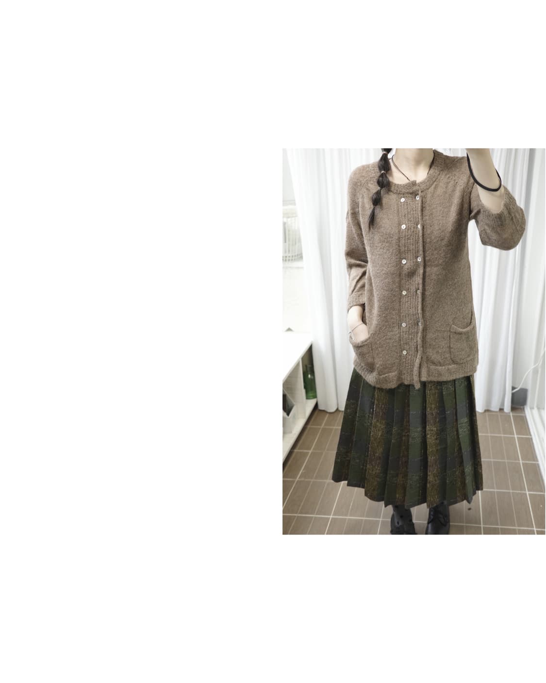 Alpaca Double-Button Cardigan 상품이미지4