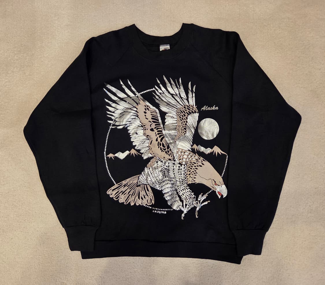 90s USA제 프루트오브더룸 알래스카 스웨트 (극미중고/S급) 상품이미지1