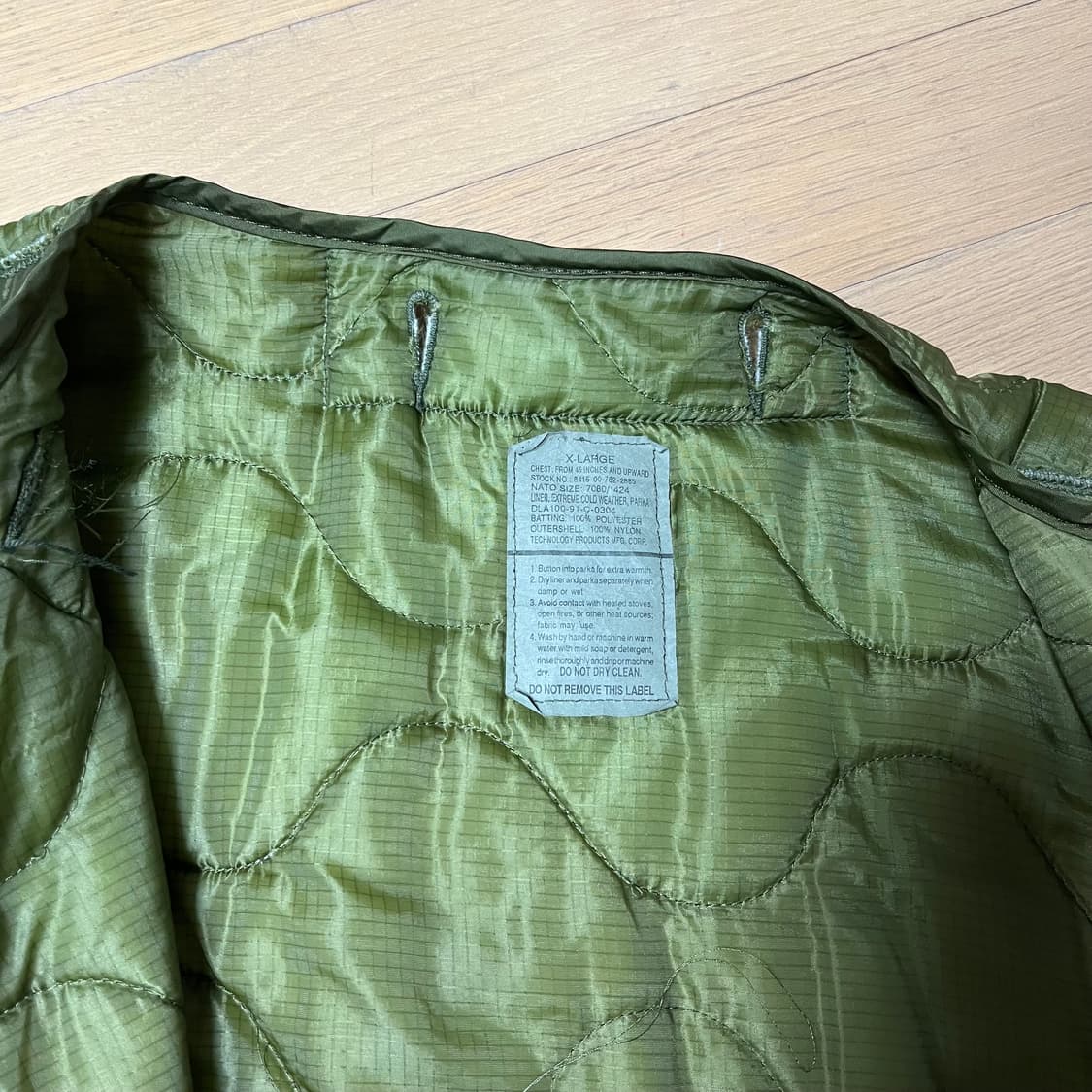M-65 피쉬테일 파카 내피 개파카 미군 Army 빈티지 상품이미지3