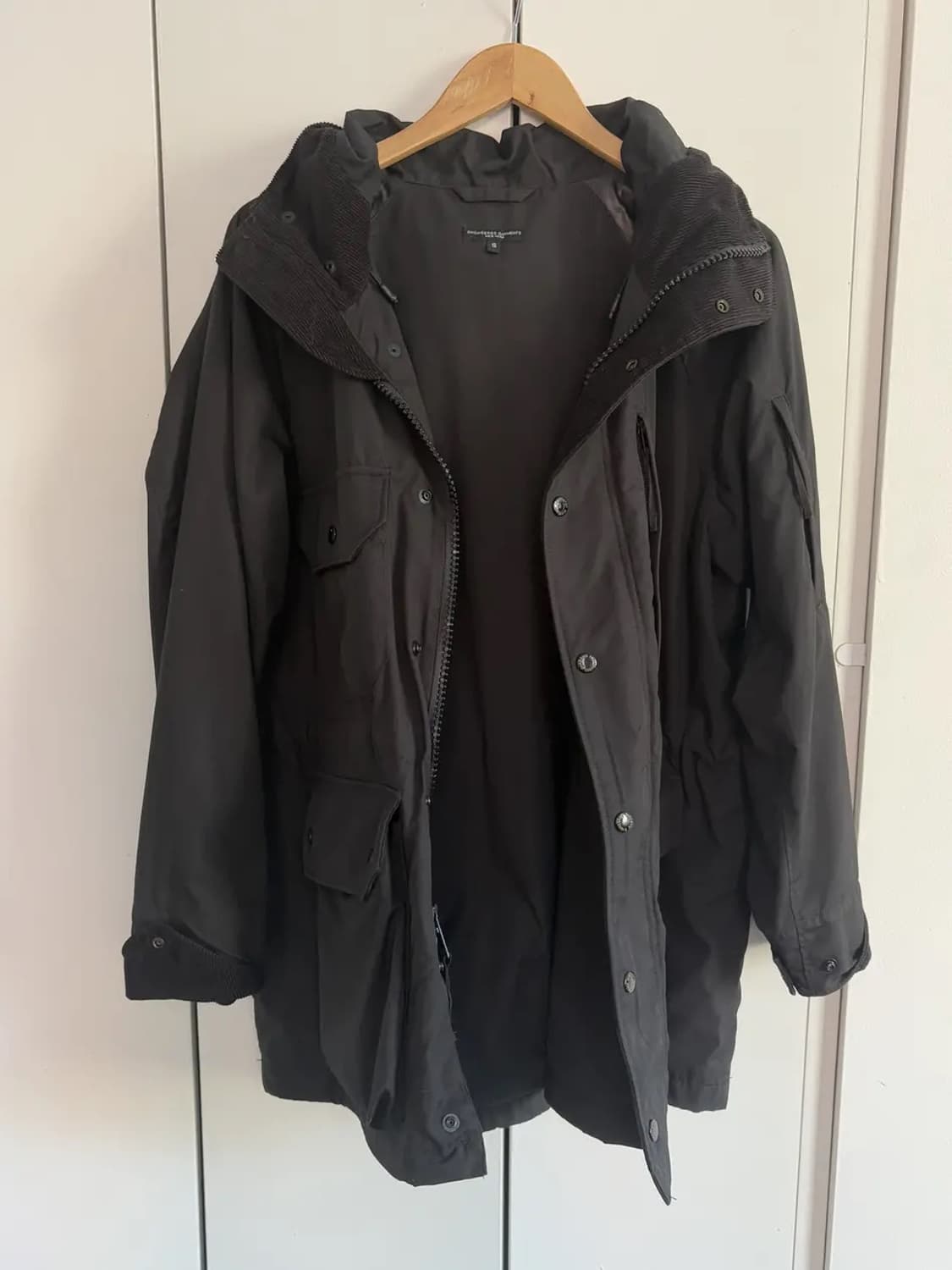 엔지니어드 가먼츠 필드파카 블랙 cp원단 상품이미지2