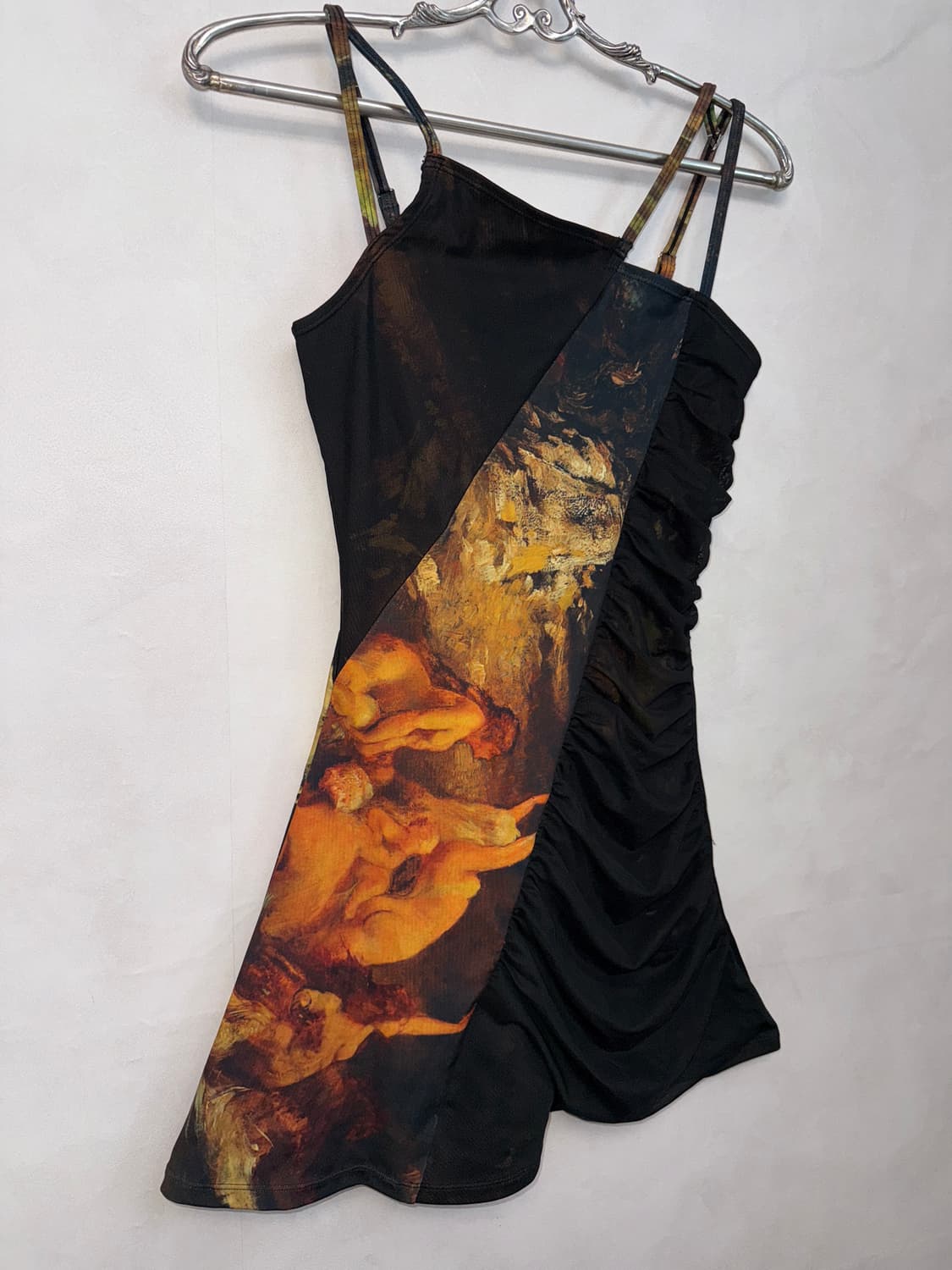 Mystic graphic unbal shirring ops 상품이미지2