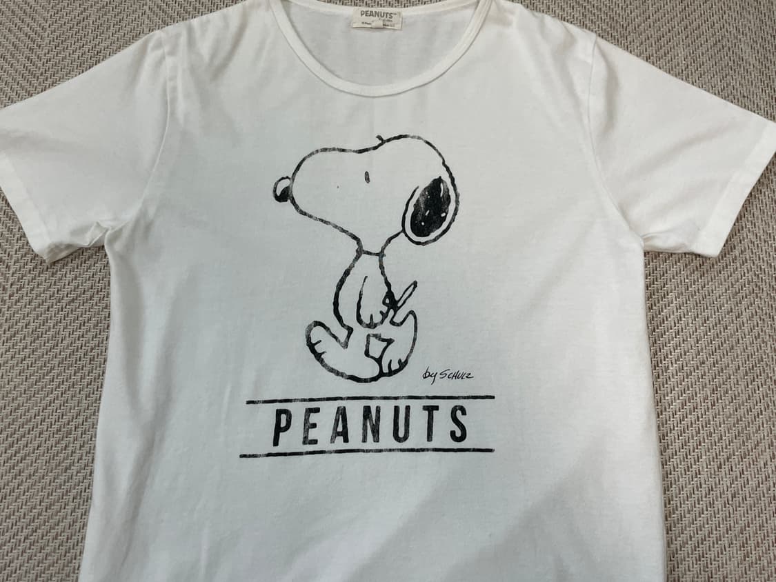피너츠 스누피 드로잉 반팔티셔츠 J03650 상품이미지2