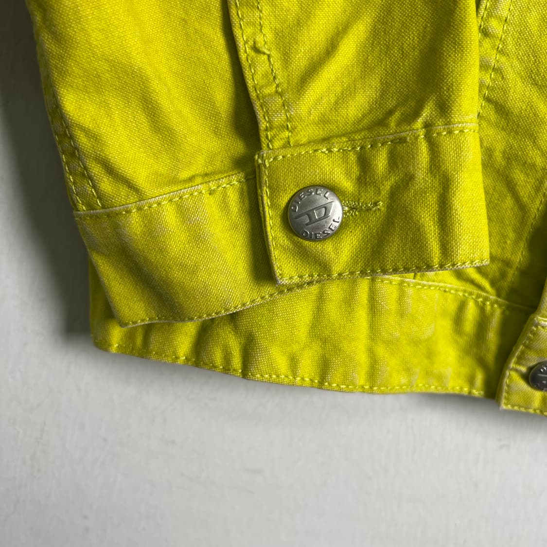 Diesel 디젤 옐로우 데님 트러커 자켓 M 상품이미지7
