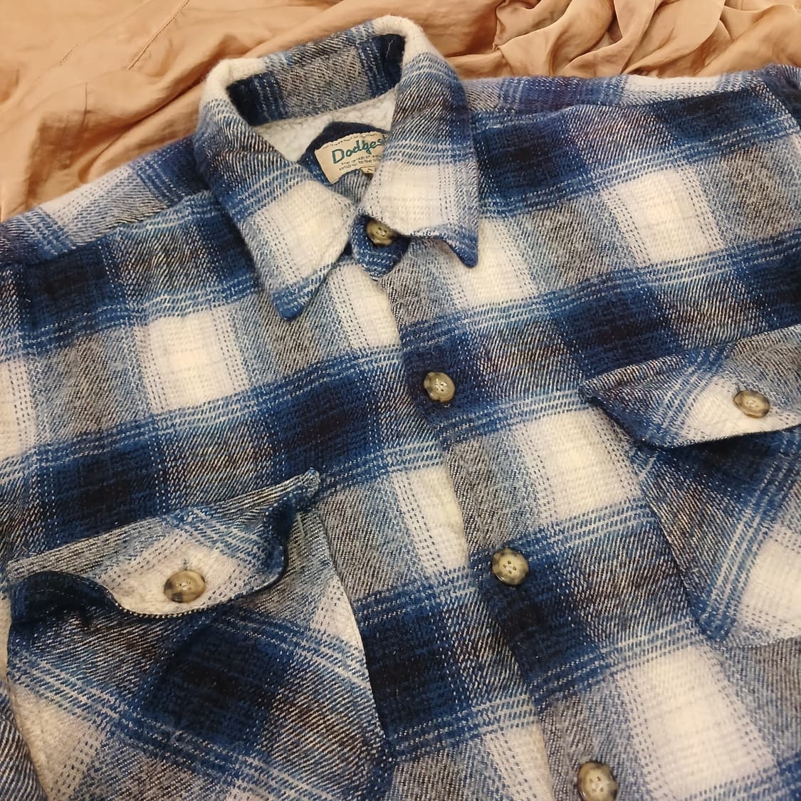 양털누빔 체크셔츠  상품이미지8