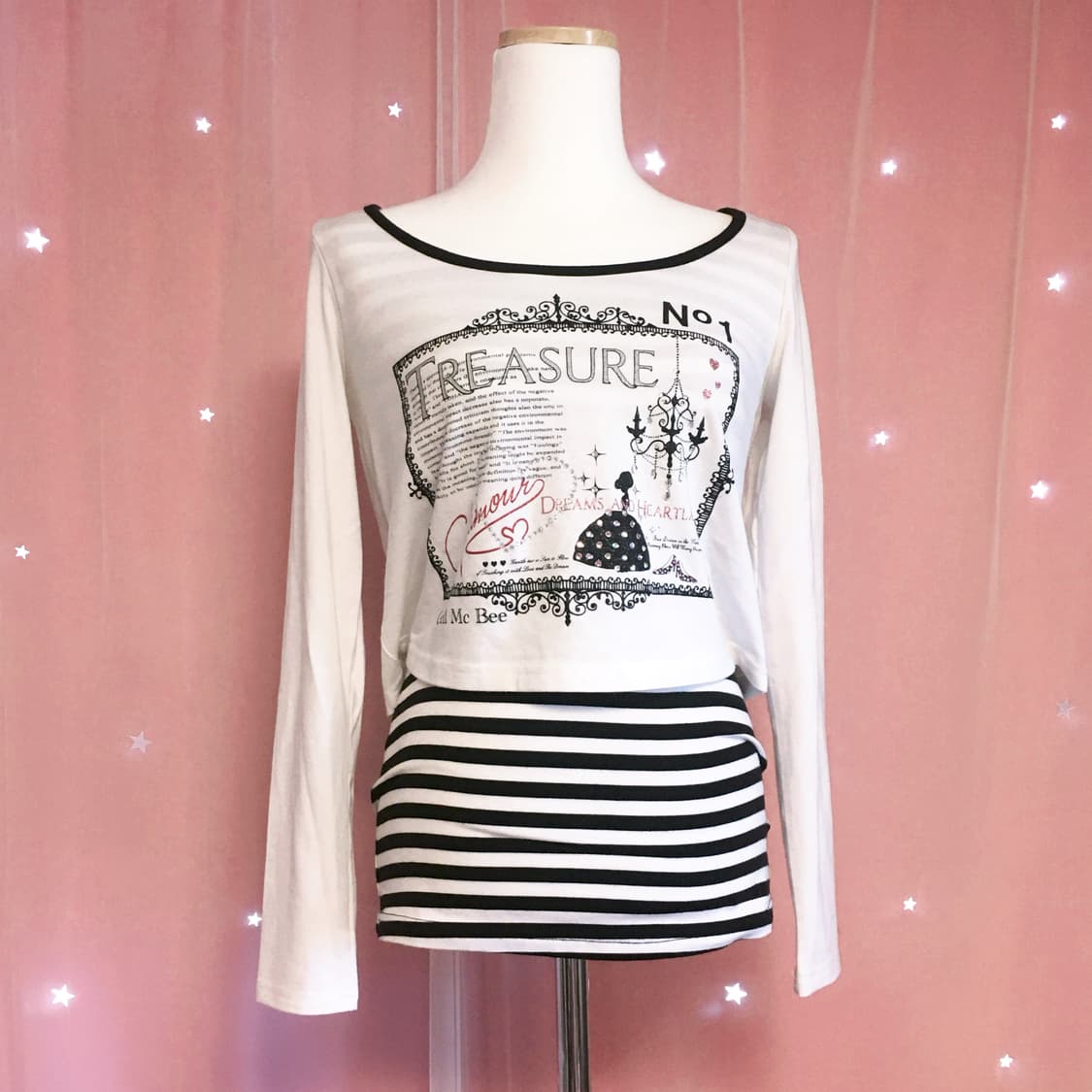 세실맥비 레이어드 탑 갸루 헤이세이 y2k 유일매물 상품이미지1