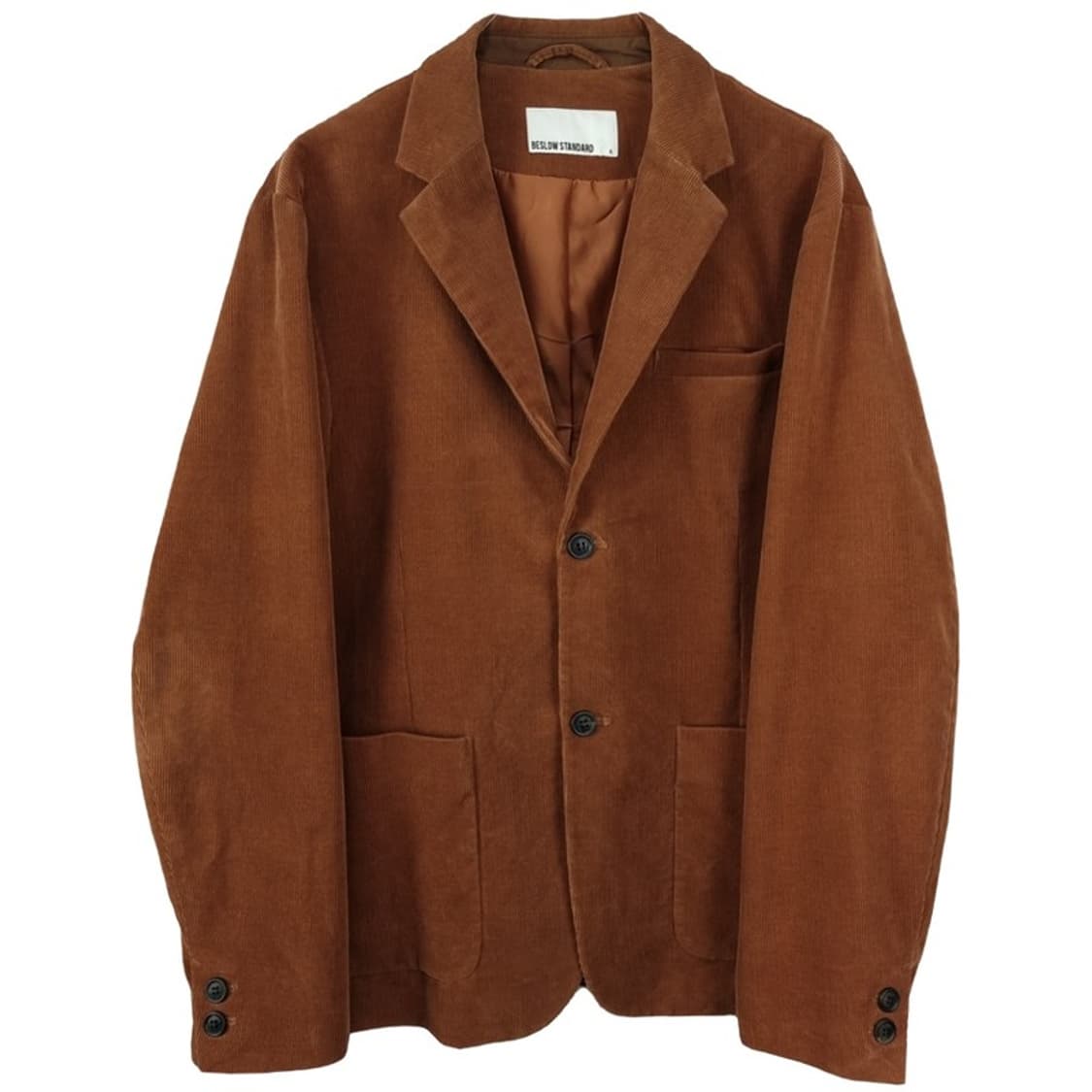 [비슬로우] 코듀로이 골덴 블레이저 자켓 브라운 M19287 상품이미지2
