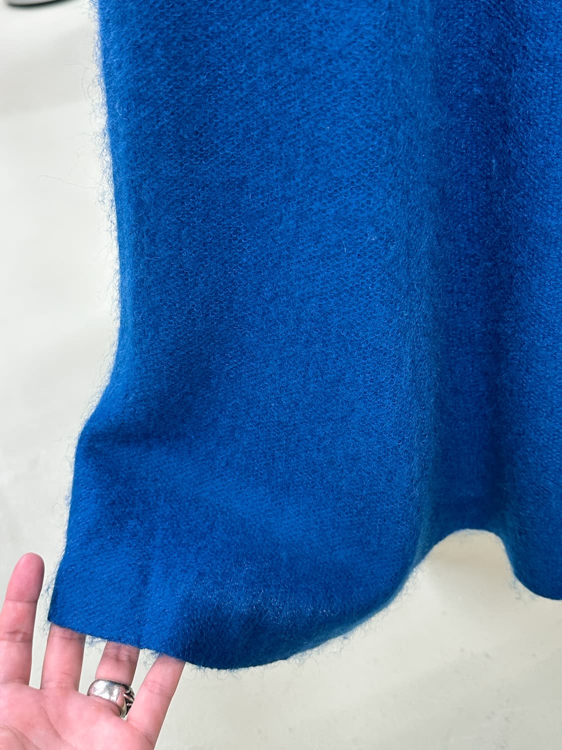 blue mohair skirt 상품이미지4