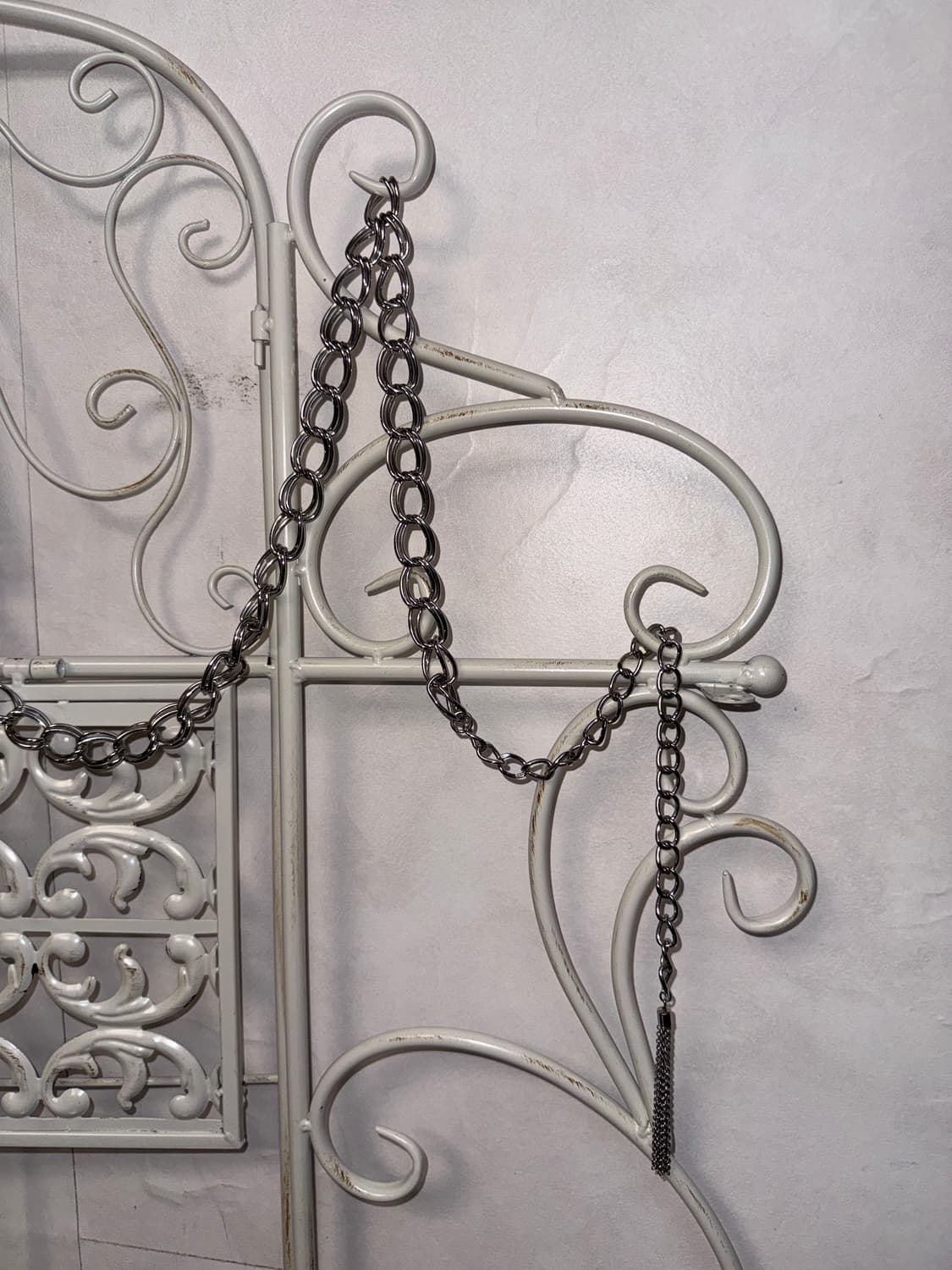 Silver oriental floral square cubic belt 상품이미지3