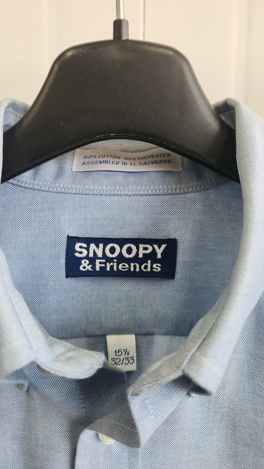 90'S  SNOOPY & Friends  스누피 자수 연청 옥스퍼드  상품이미지3