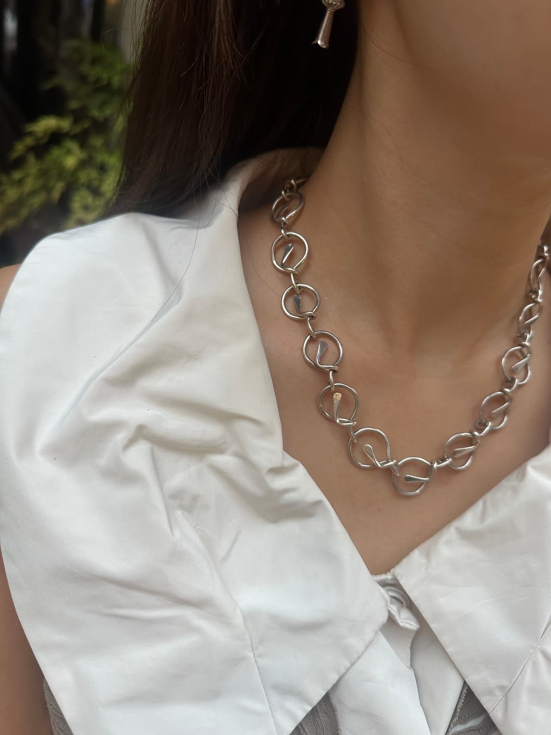 Mexico Agua Circle 925Silver Necklace  상품이미지8