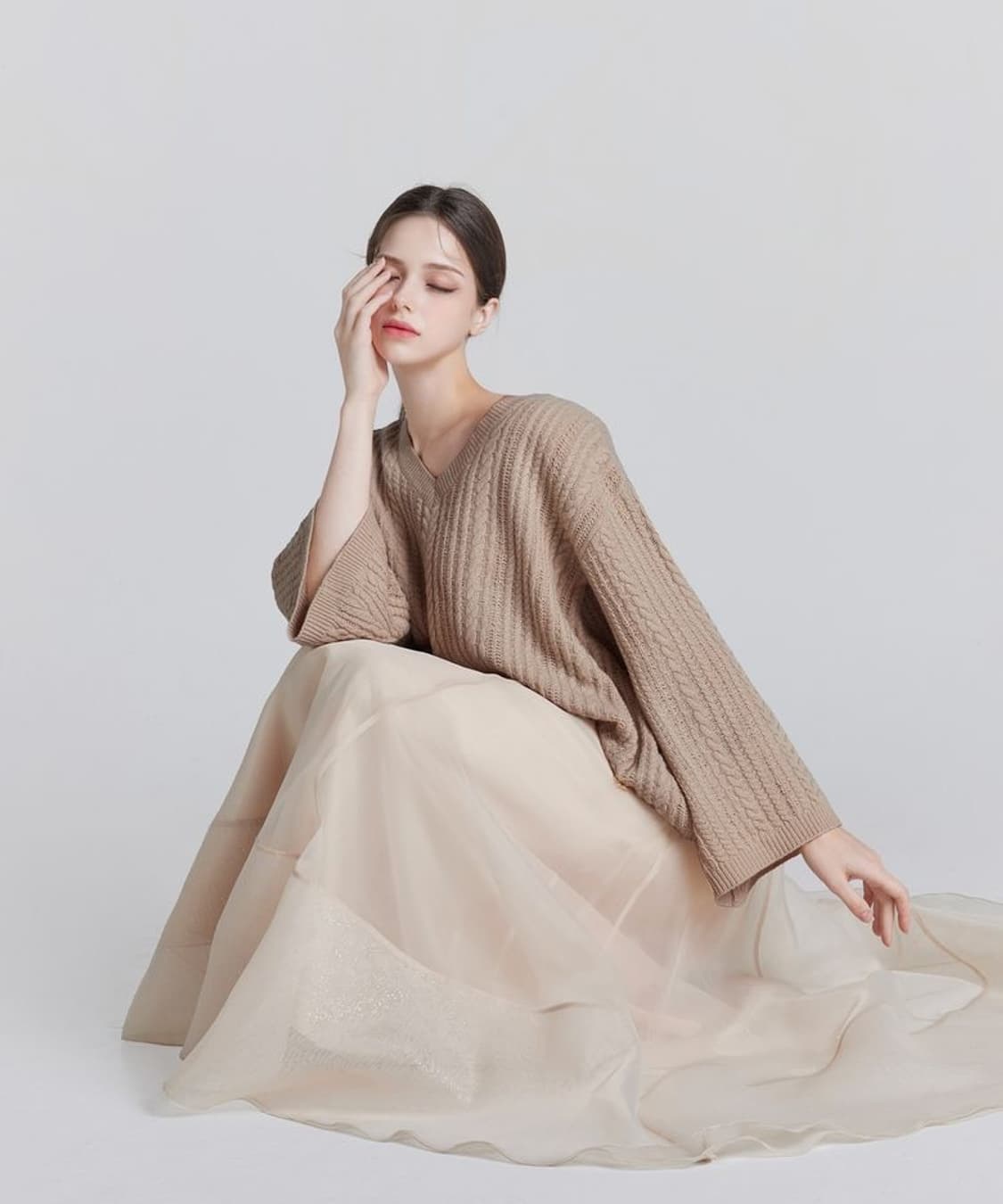 F) 그레이스유 나탈리 니트 베이지 상품이미지8