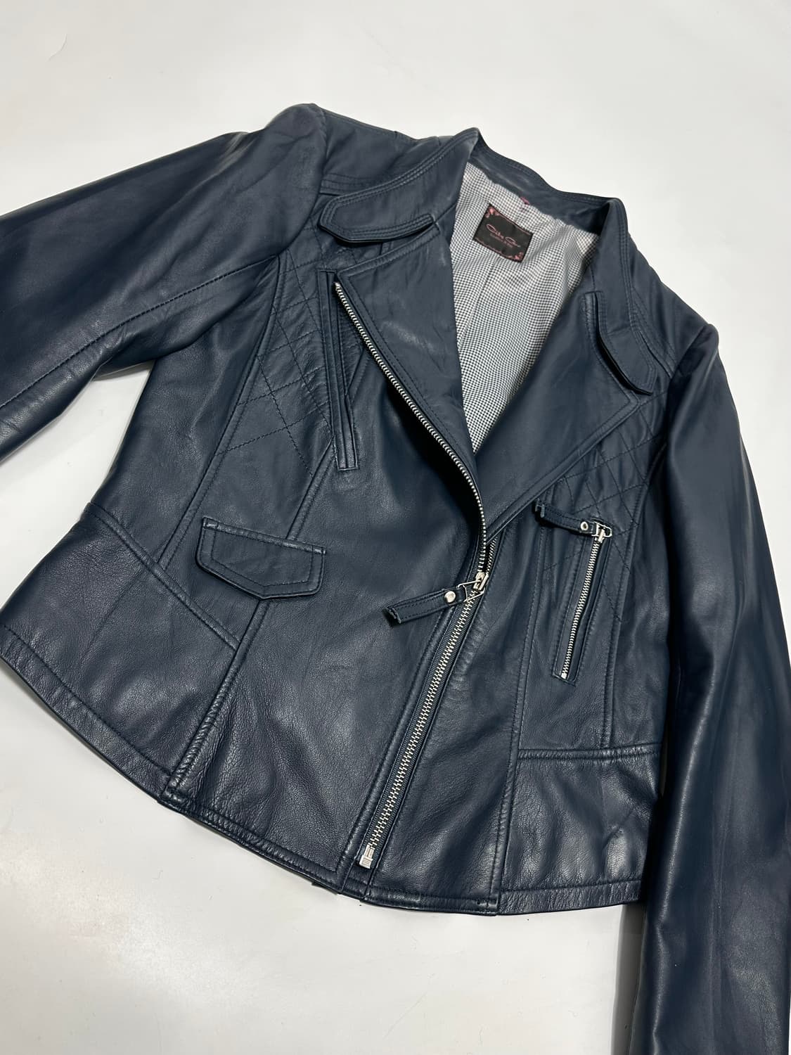 city gee 씨티지 이태리 양가죽 라이더 자켓 상품이미지4