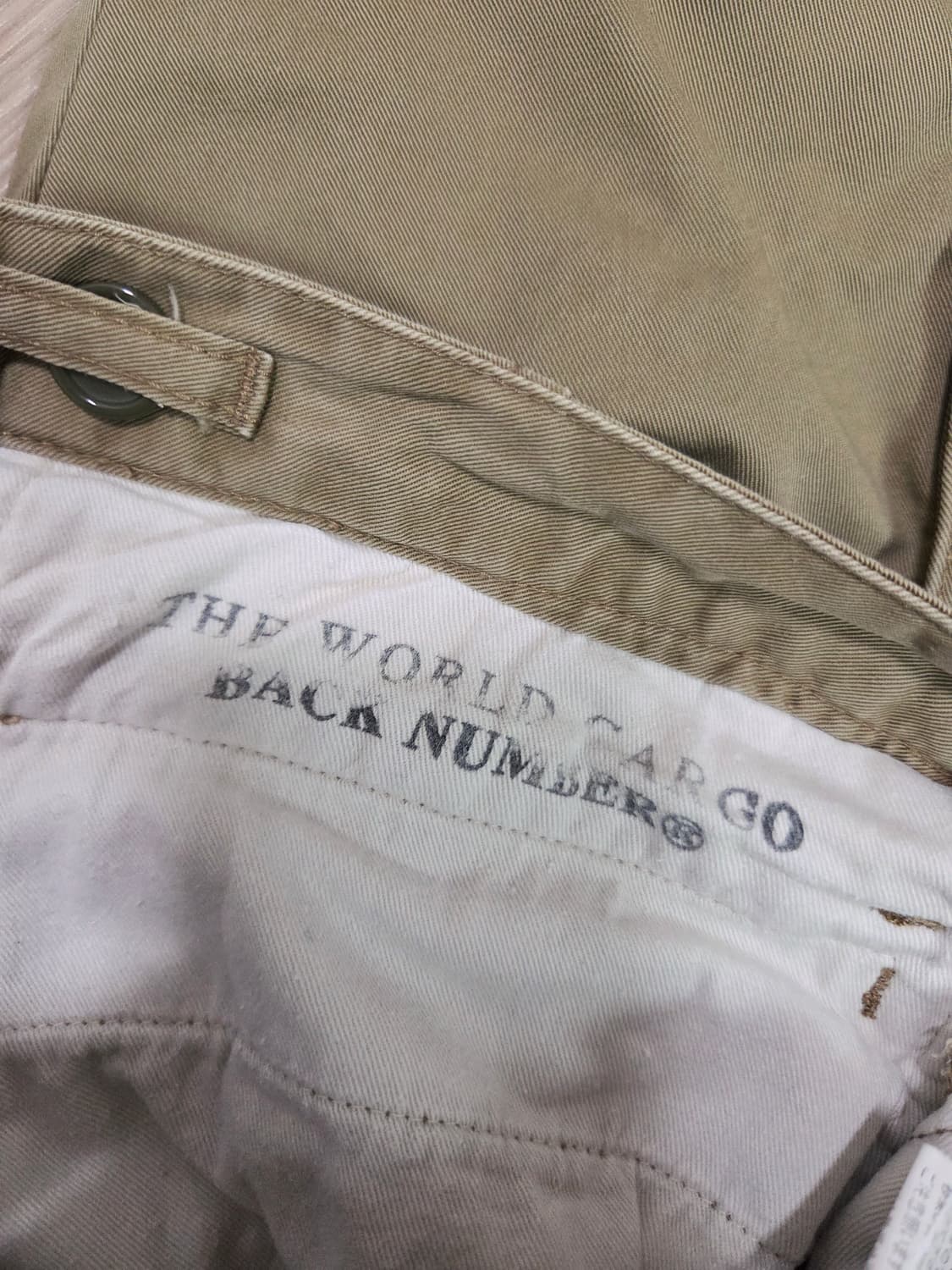 백넘버 카멜 사이드어드저스트 카고 팬츠 상품이미지8