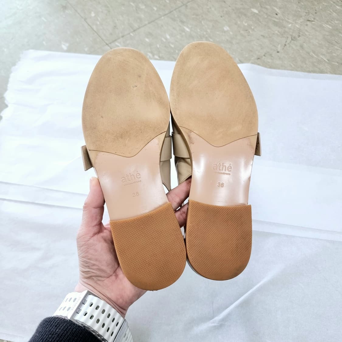 아떼 바네사브루노 가죽 샌들 레더 슈즈 신발 (230/36) 상태양호 상품이미지9
