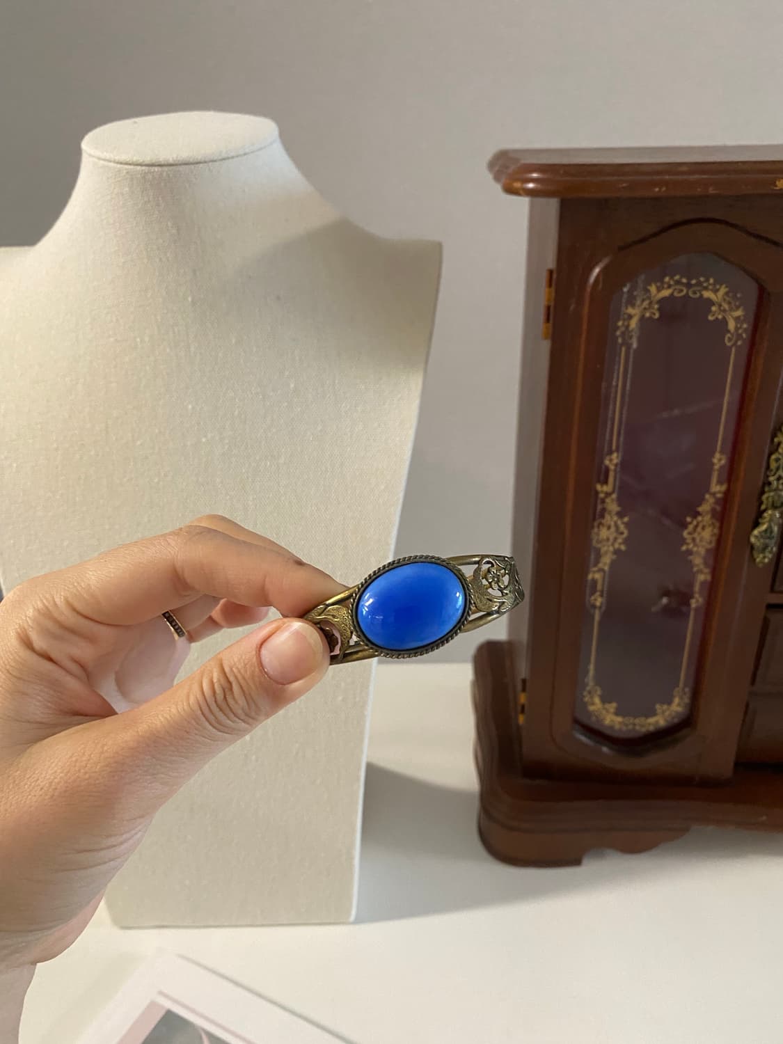 빈티지 카보숑 스톤 팔찌 뱅글 팔찌 상품이미지8