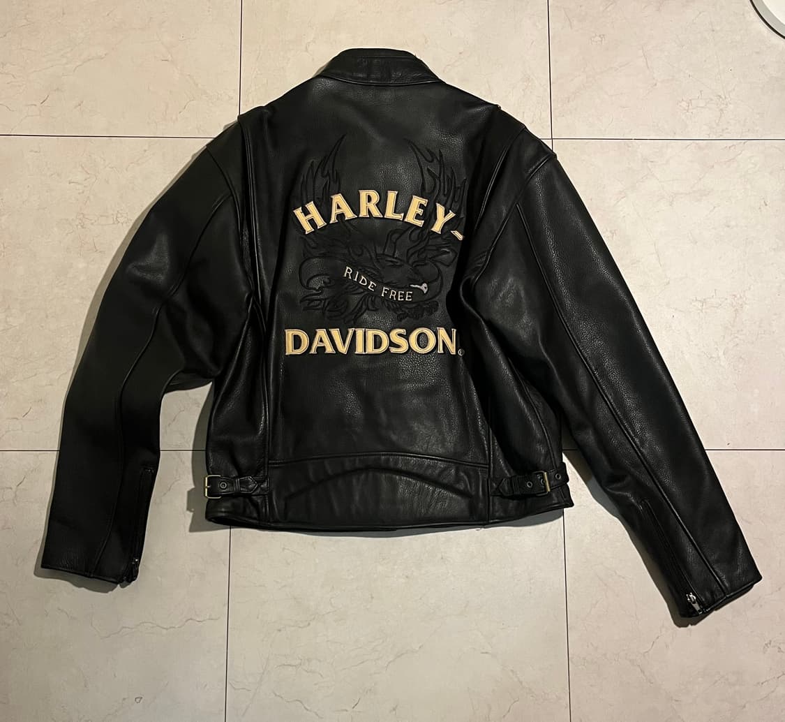 moto GP 할리 데이비슨 자수 카페레이서 레더 자켓 상품이미지2