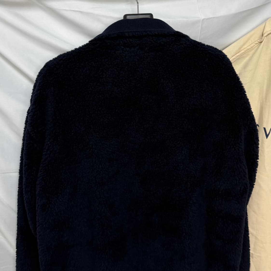 [미사용/2XL] 25FW 루이비통 레더패치 플리스 블루종 자켓 상품이미지5