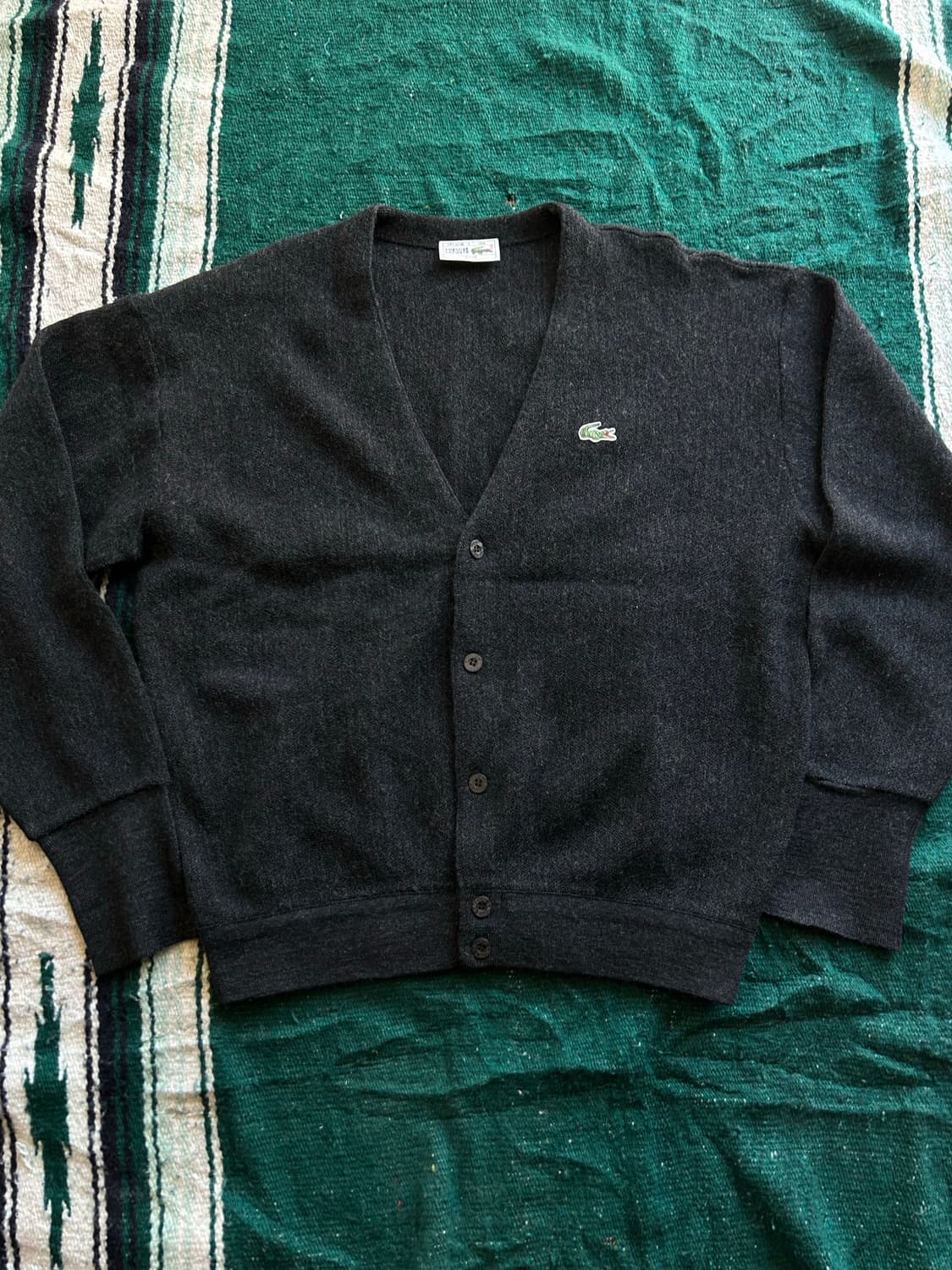80,90‘s Lacoste wool cardigan 상품이미지1