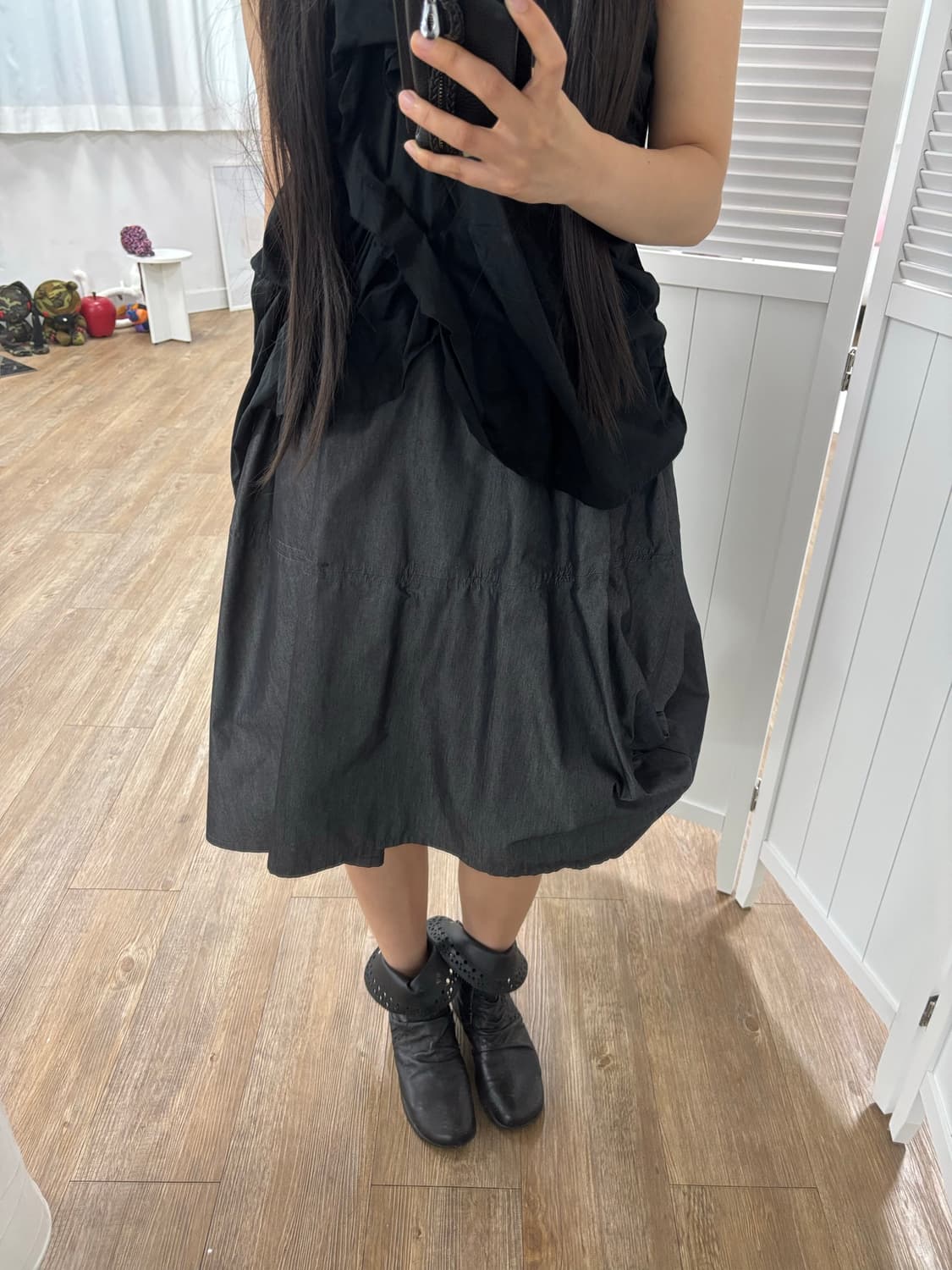 GOMME 고무 생지 스커트 상품이미지8