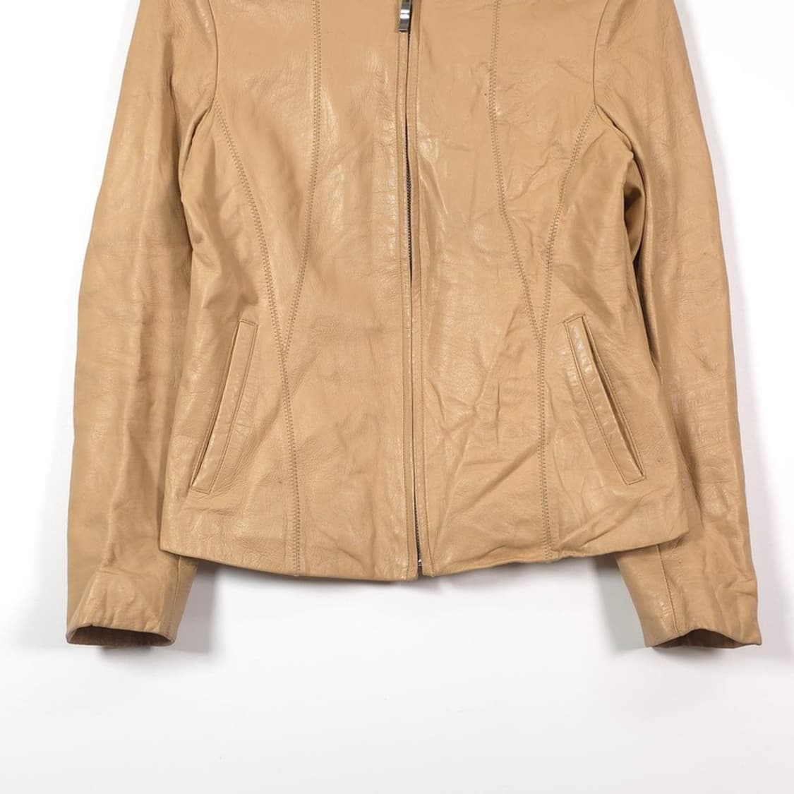 Bo Ryung 리얼 램스킨 차이나카라 레더 자켓 66 상품이미지4