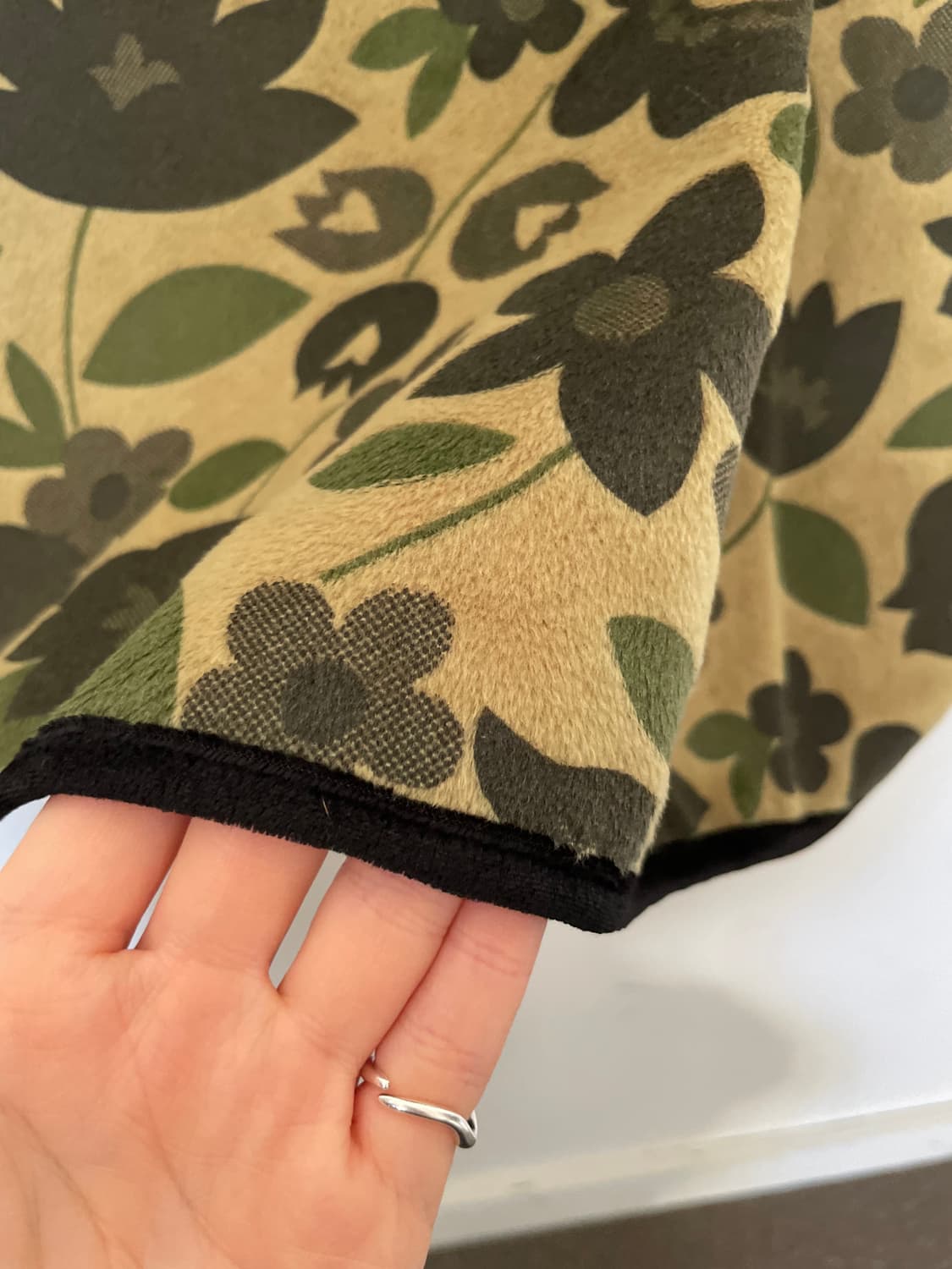 vintage floral fur dress 상품이미지6