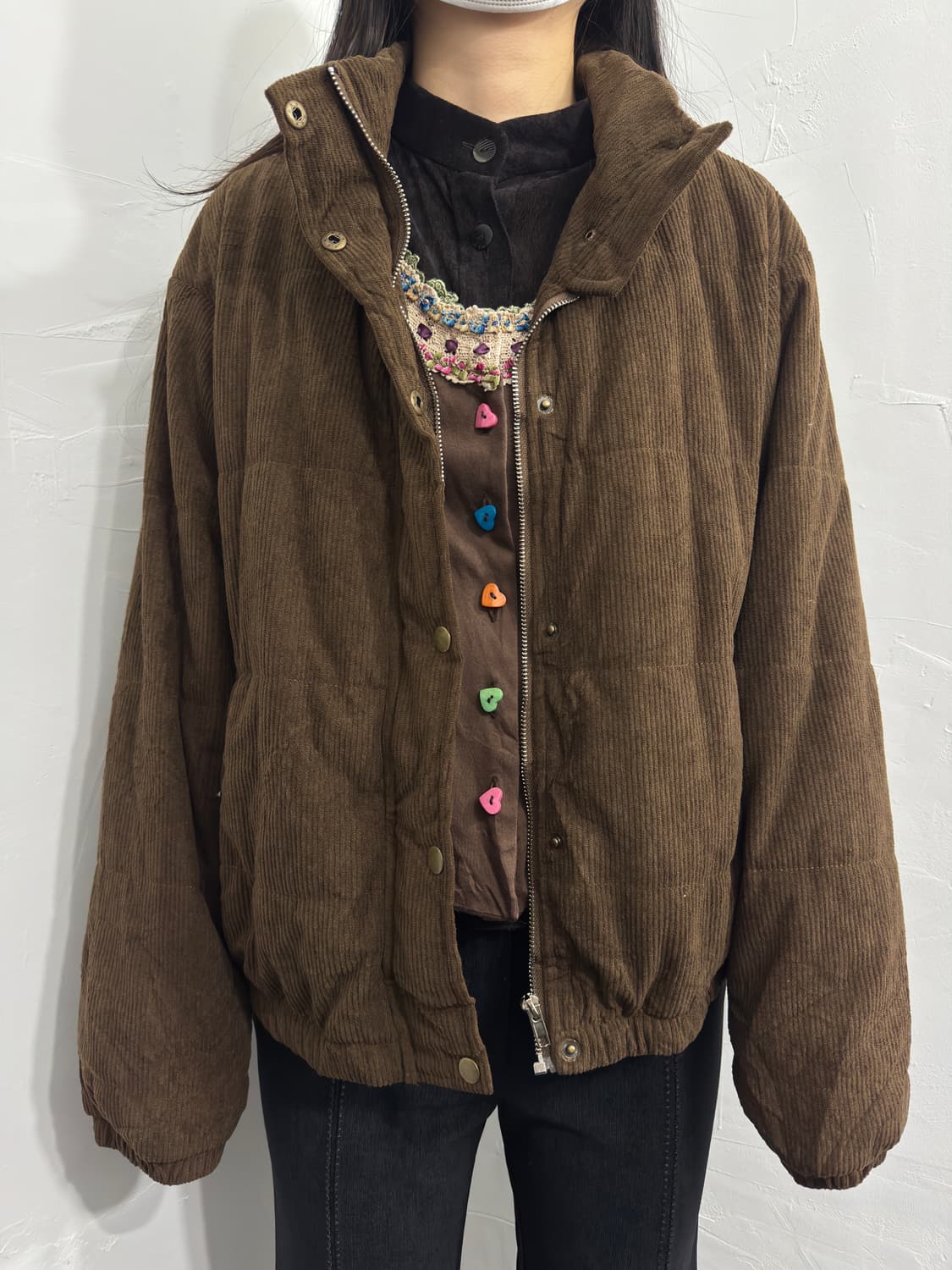 shein brown jacket 상품이미지1