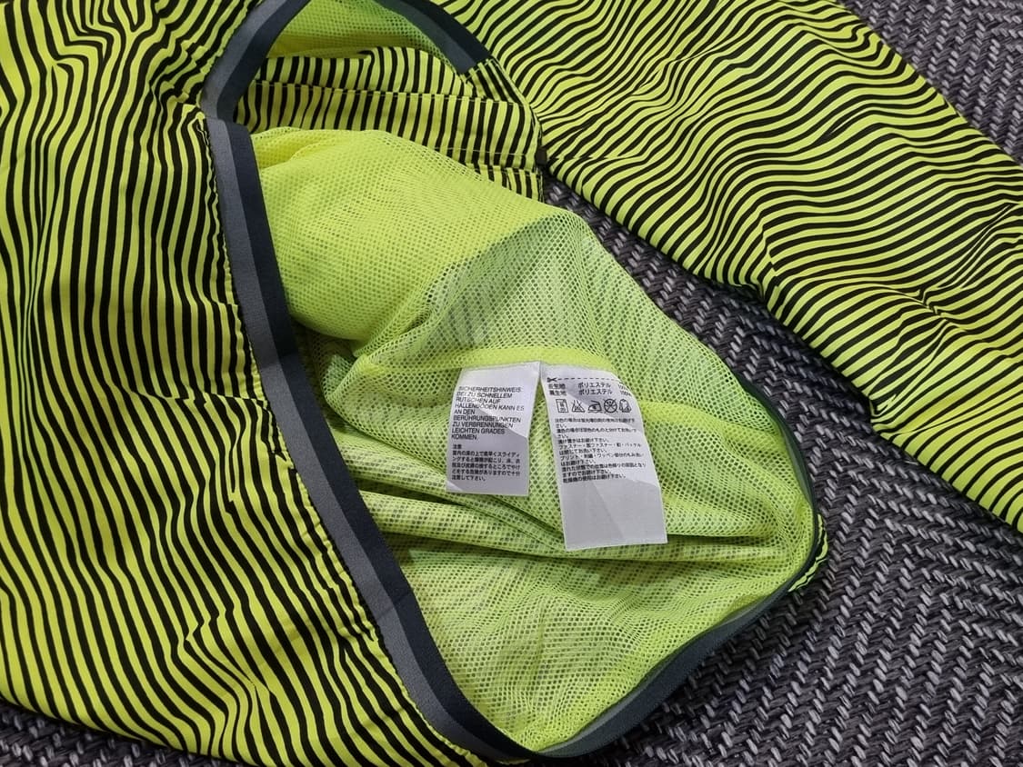 Adidas — 러닝 윈드브레이커 (네온 옐로우 스트라이프) 상품이미지3