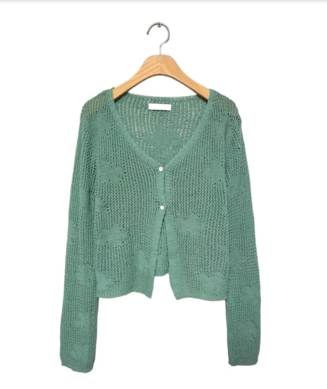 모래하우스 cloud knitting 가디건 그린 상품이미지3