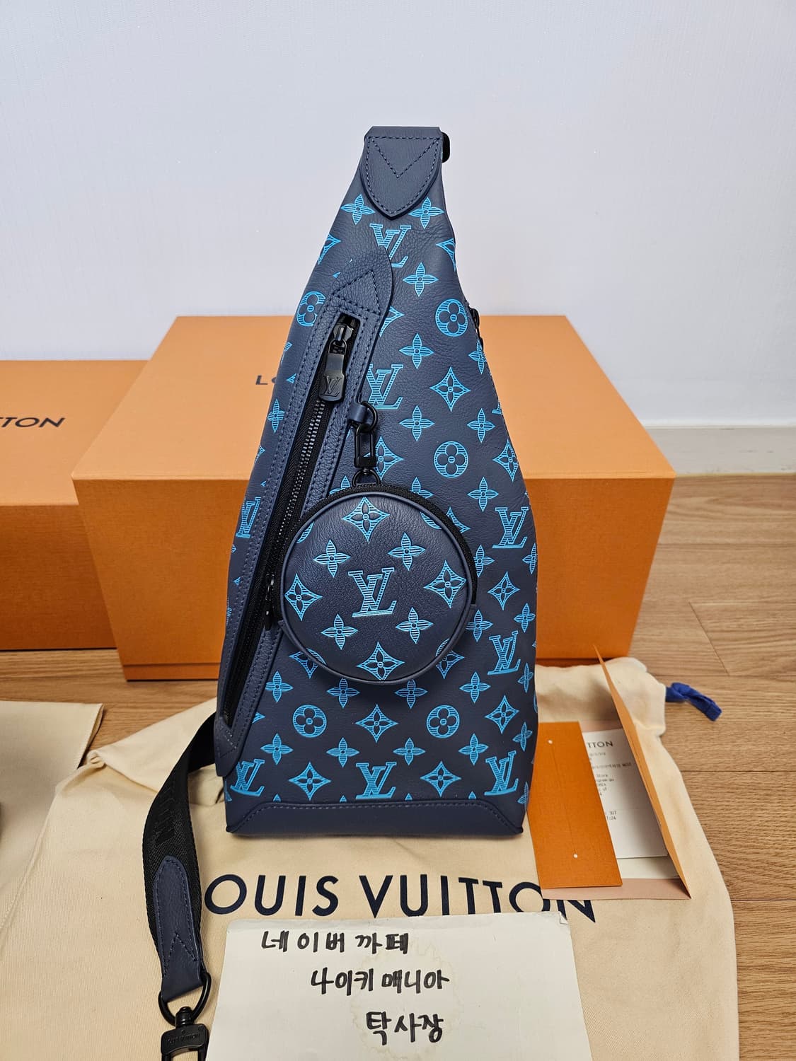 루이비통 올레더 듀오 슬링백 크로스백 리버블루 (새상품) 상품이미지5