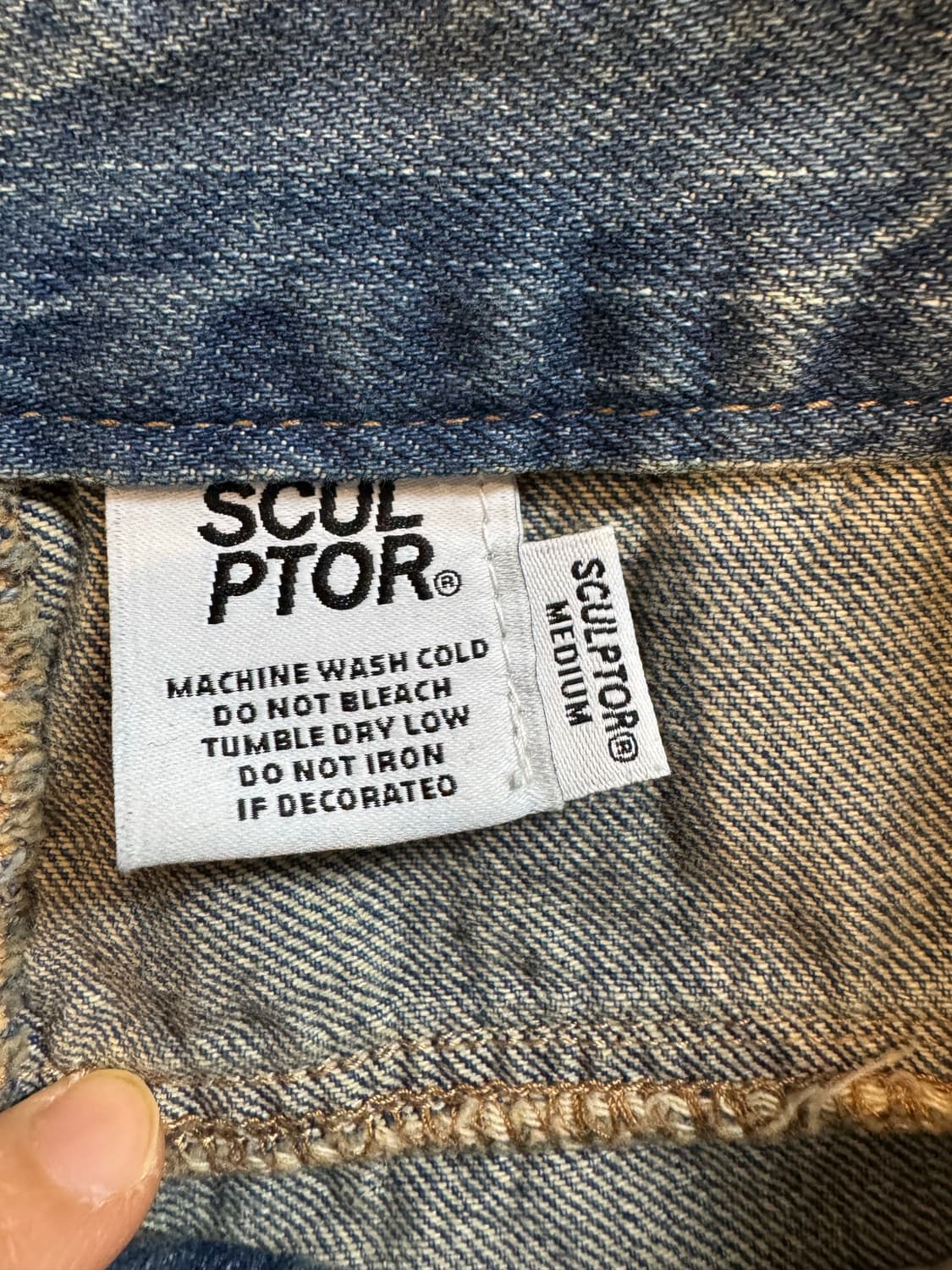 스컬프터 데님 카고 조거 팬츠 상품이미지4