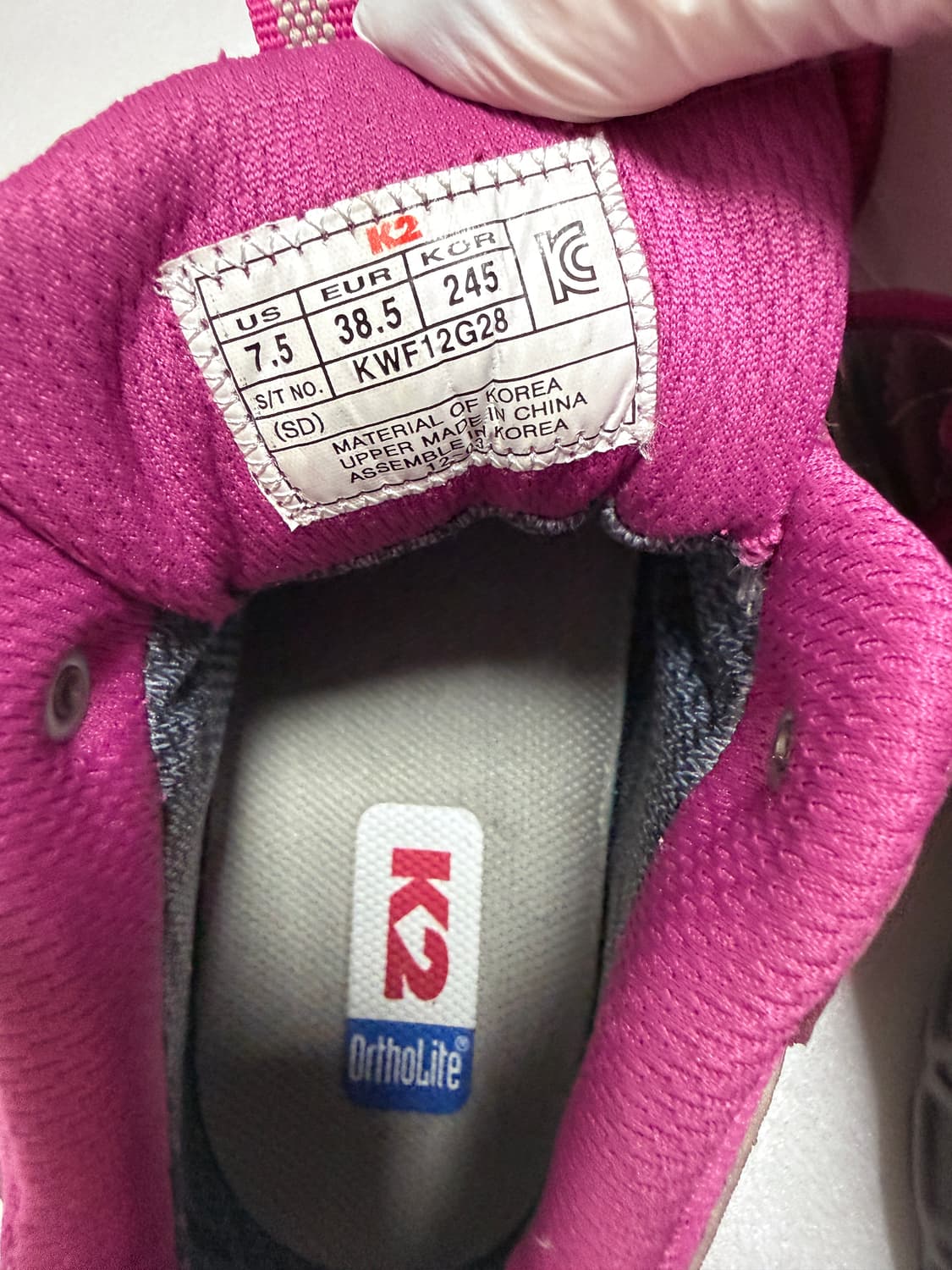 K2 고어텍스 등산화 트레킹화 핑크  상품이미지10