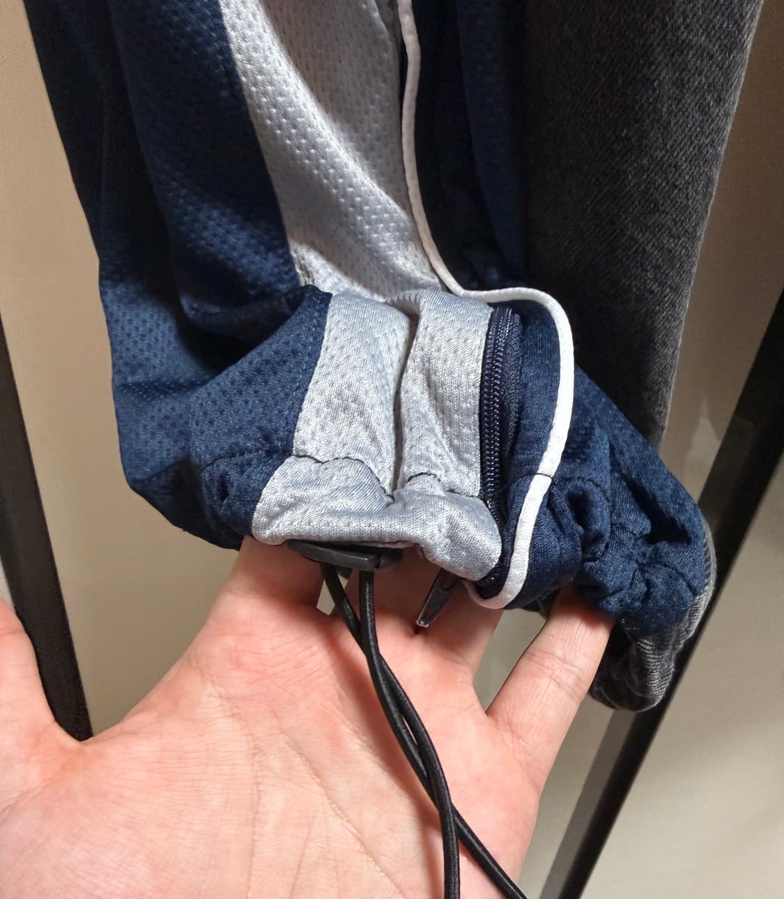 (32-36)빈티지 나이키 흑청 반반제작팬츠 상품이미지4