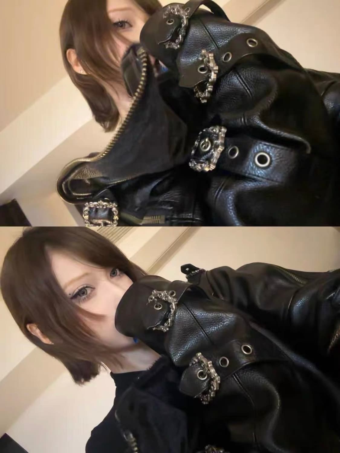 Opium Leather Buckle Rider Jacket 상품이미지6