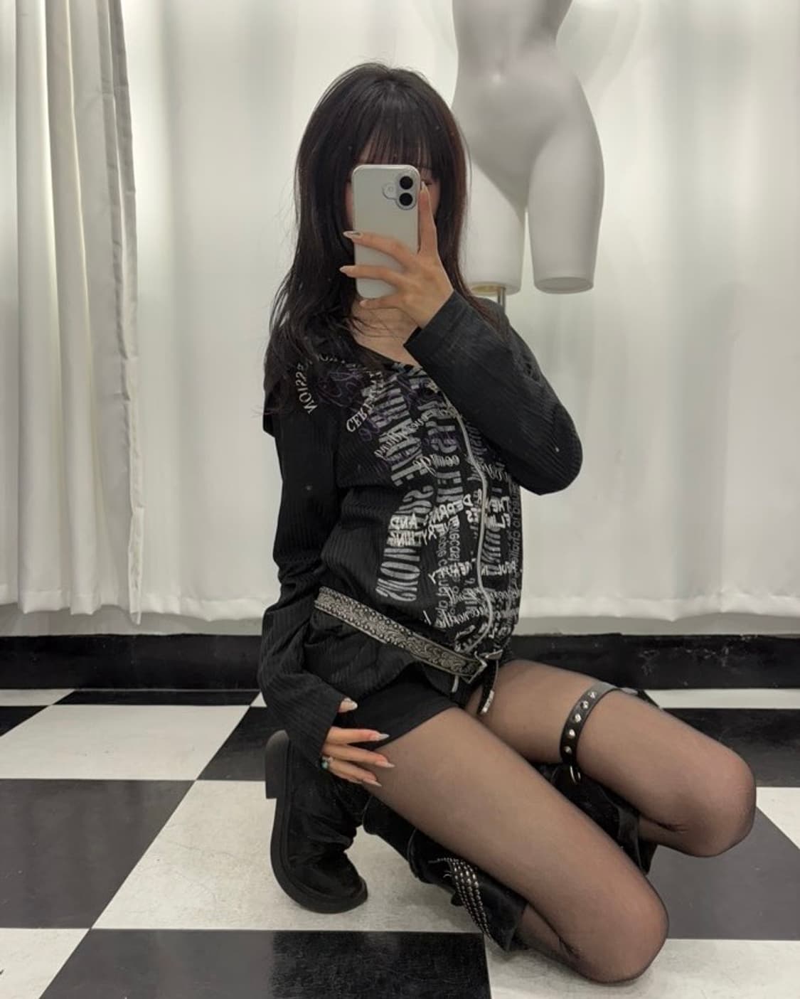 🎸블랙 레터링 후디🎸 상품이미지4