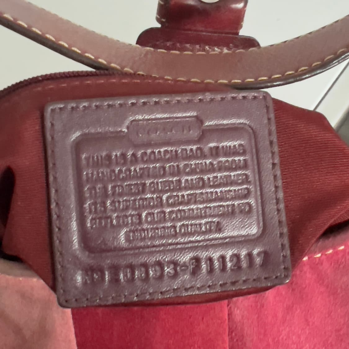 Coach vintage suede shoulder bag 상품이미지5