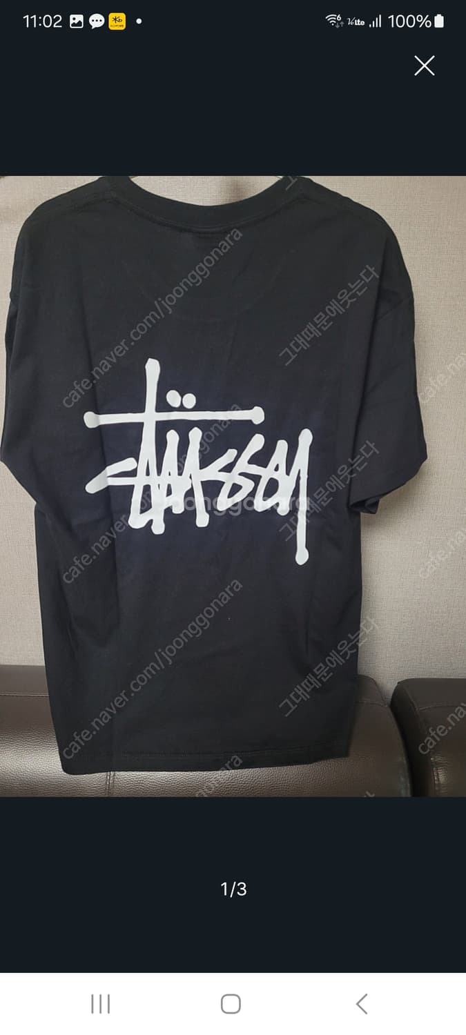 STUSSY.  BASIC. USA 반팔티.    L. (새상품) 상품이미지3
