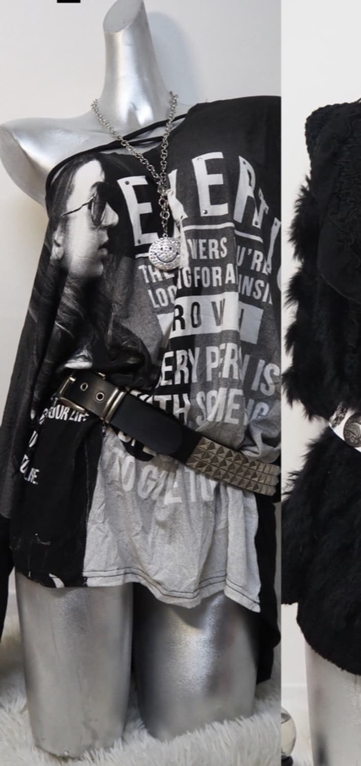 펑크 빅레터링탑  상품이미지2