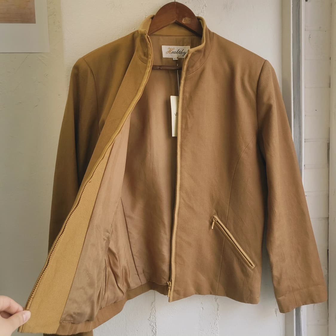 Healthy 실크 혼방 집업 자켓 상품이미지7